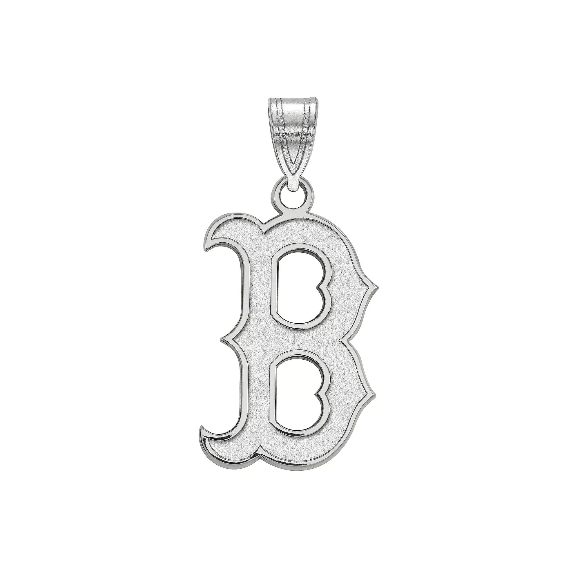 LogoArt Sterling Silver Boston Red Sox Large Pendant, Women's, Size: 25MM Product Image