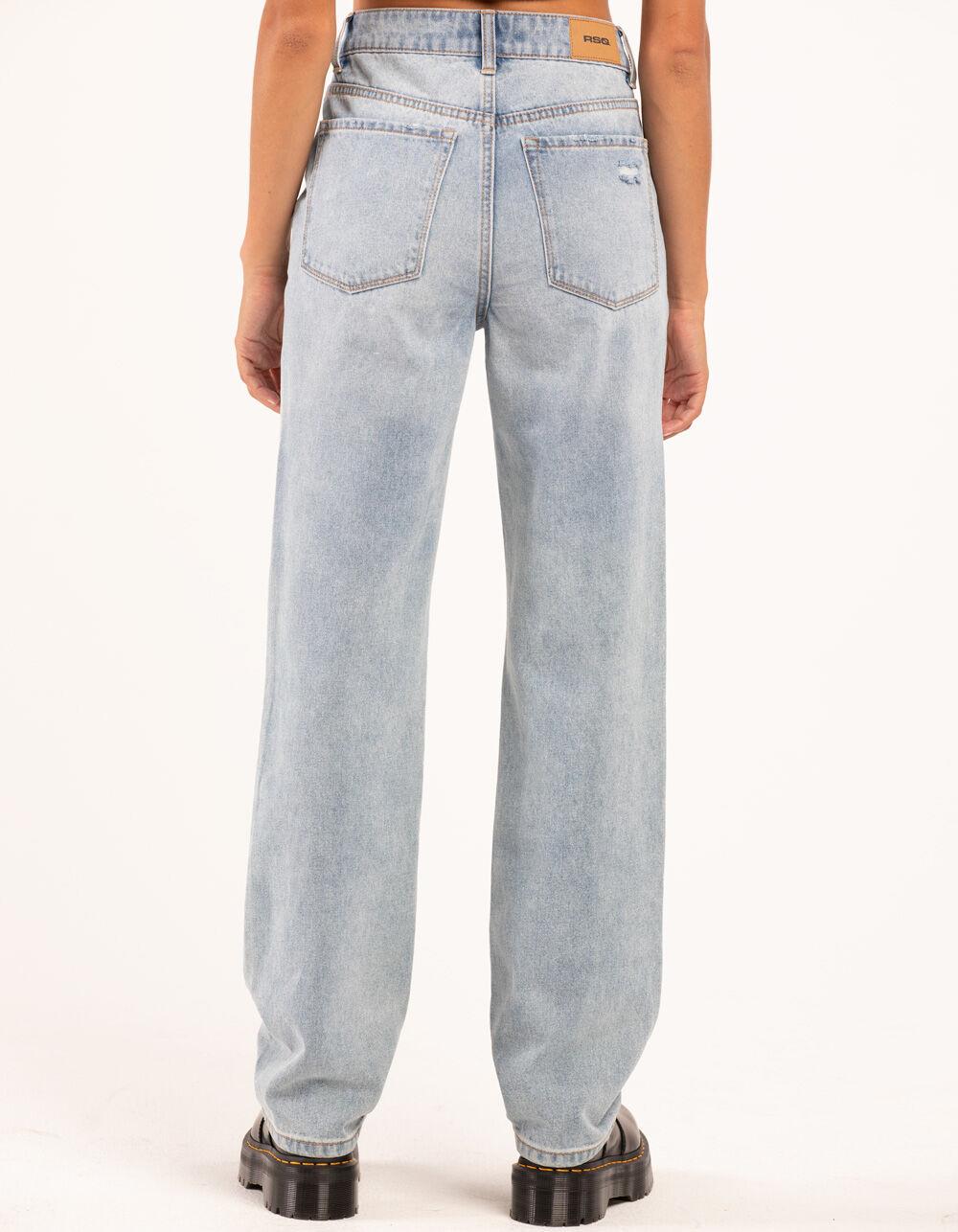 RSQ Womens High Rise Straight Leg Jeans - LIGHT WASH Product Image