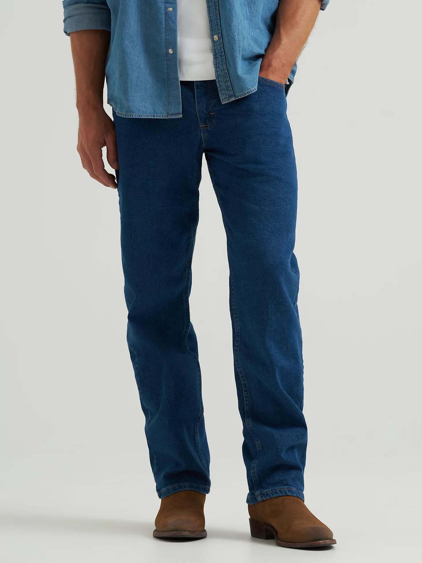 Wrangler® Five Star Premium Denim Flex for Comfort Relaxed Fit Jean | Men's JEANS | Wrangler® Product Image