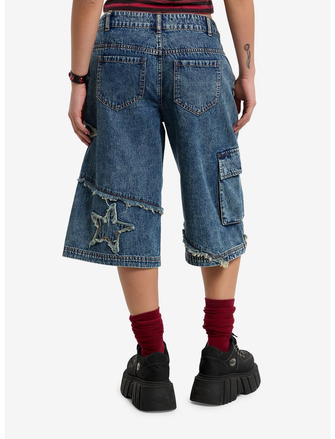 Frayed Star Cargo Shorts Product Image