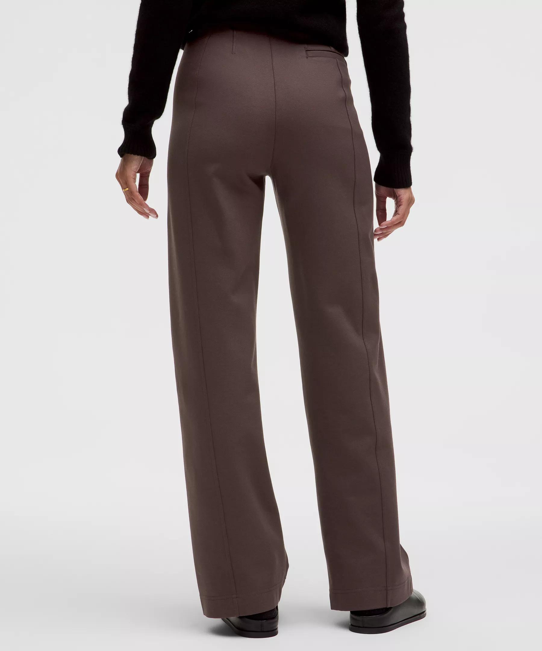 Stretch Knit Straight-Leg Pull-On Pant Product Image