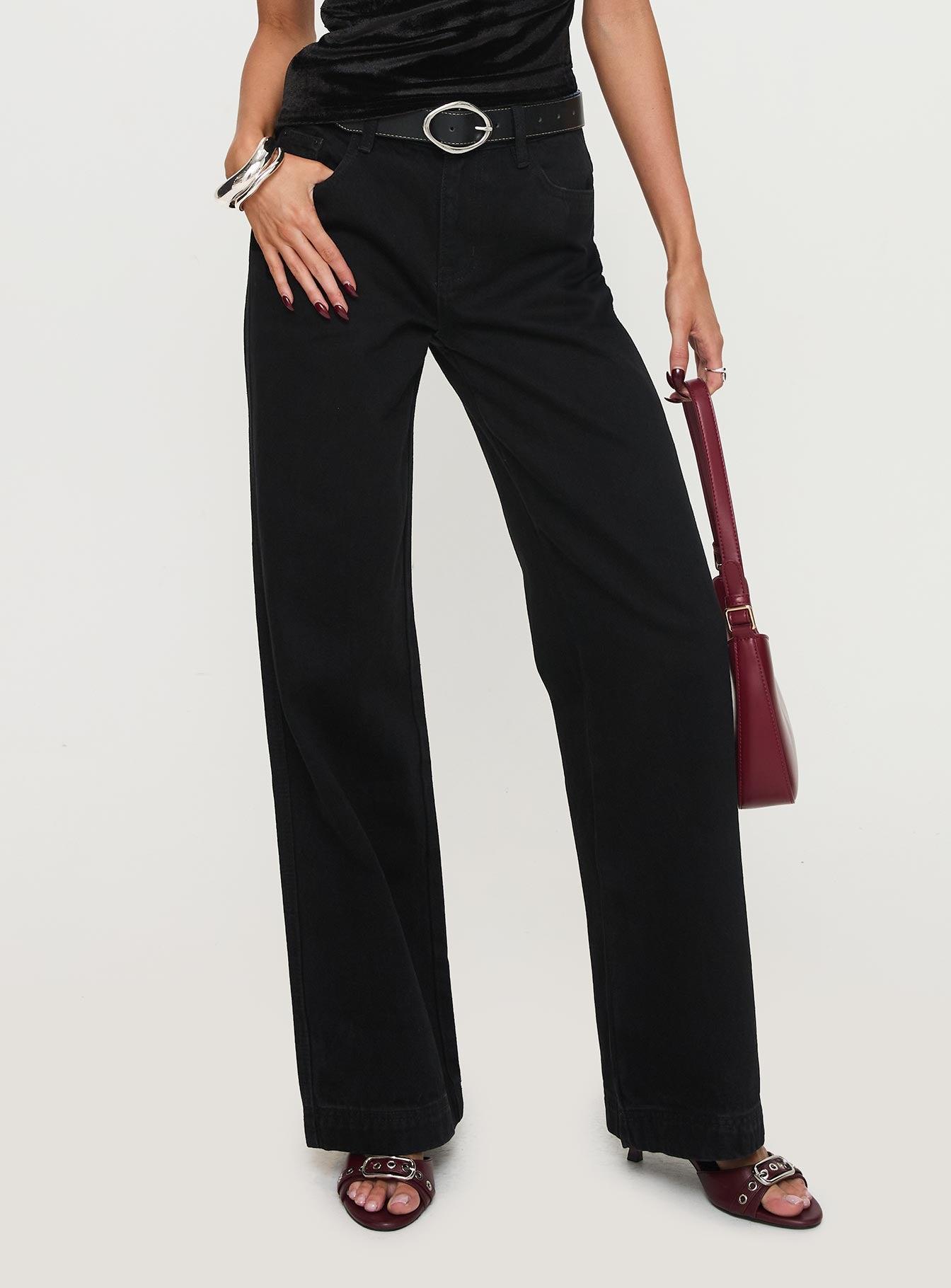 Jankins Baggy Jeans Black Product Image