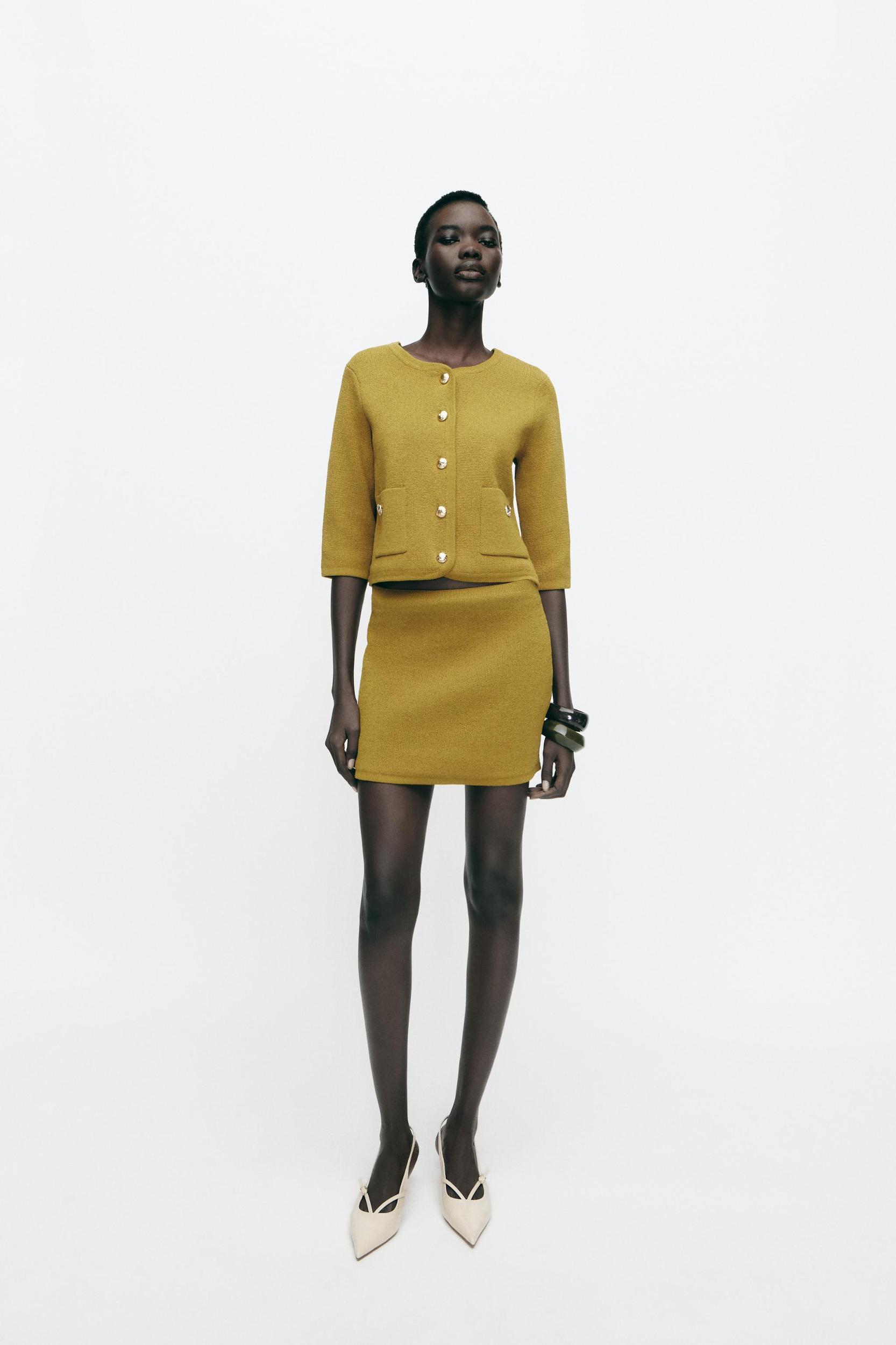 BASIC KNIT MINI SKIRT Product Image