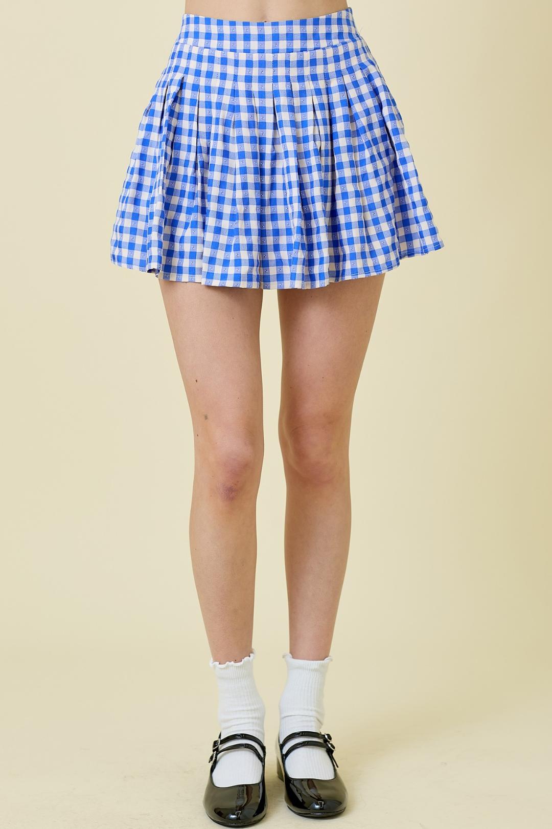 Gingham Bow Skirt Product Image