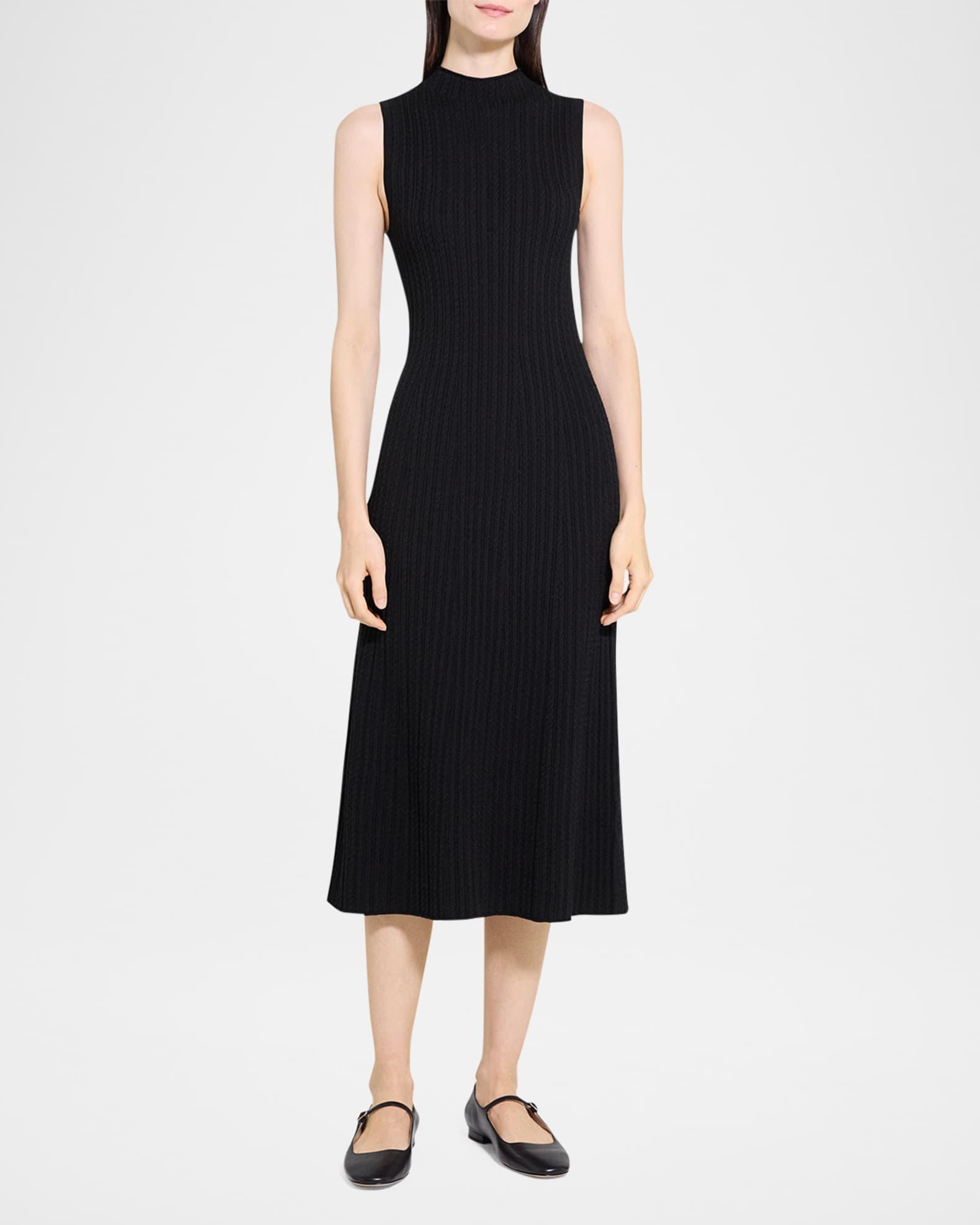 Sleeveless Cable-Knit Midi Dress Product Image