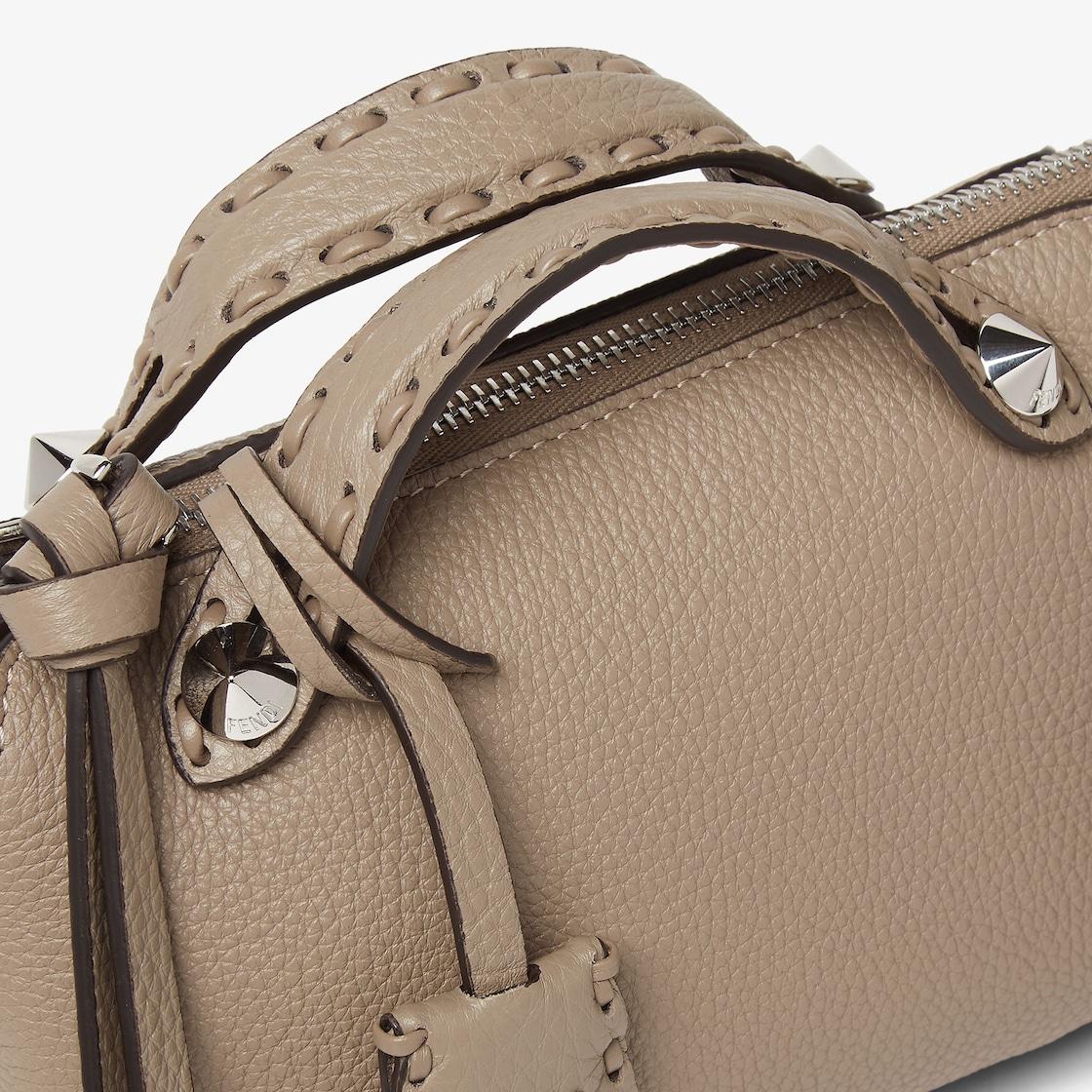 By The Way Selleria MiniDove gray Selleria mini-bag with 156 hand-sewn topstitches Product Image