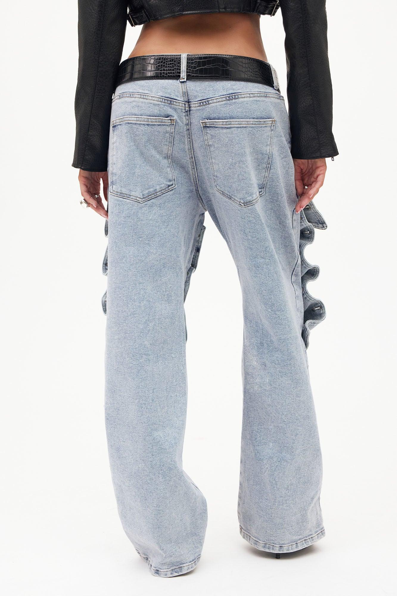 Sticking With It Stretch Straight Leg Jeans - Light Wash Product Image