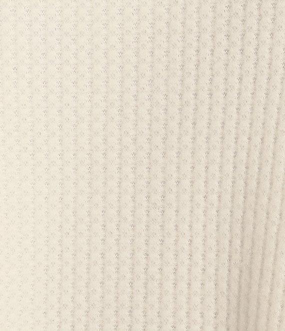 C&V Chelsea & Violet Round Neck Long Sleeve Brushed Waffle Oversized T-Shirt Product Image