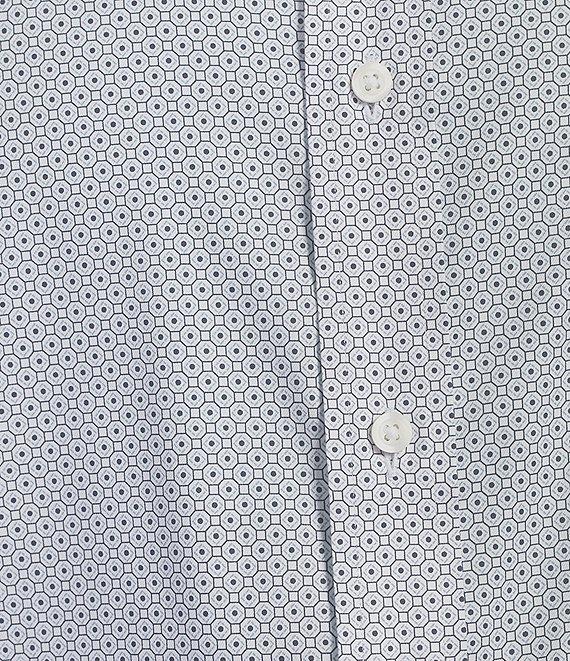 Cremieux Blue Label Performance Stretch Tight Geometric Print Twill Long Sleeve Woven Shirt Product Image