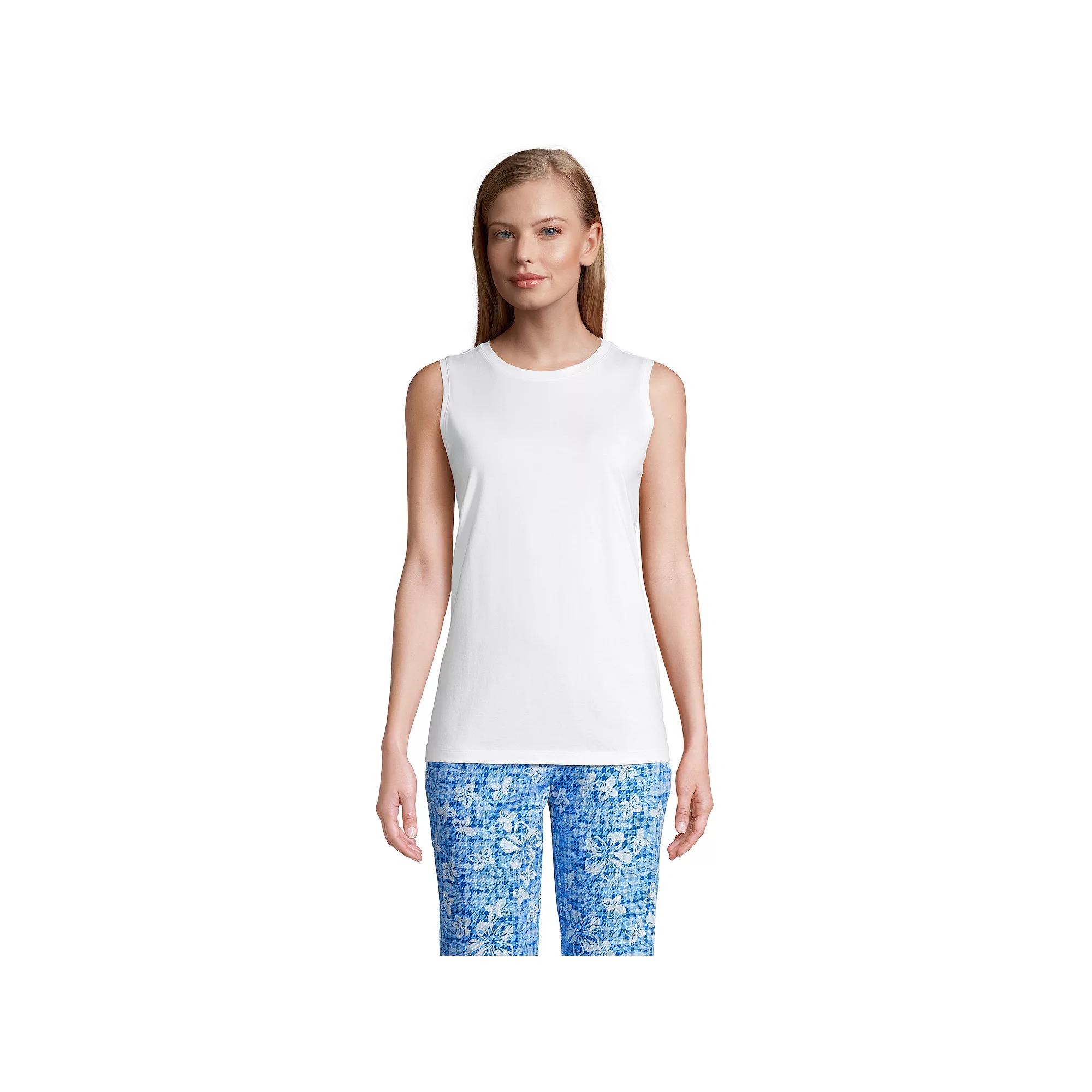 Petite Lands' End Power Performance Tunic Tank Top, Women's,  Product Image