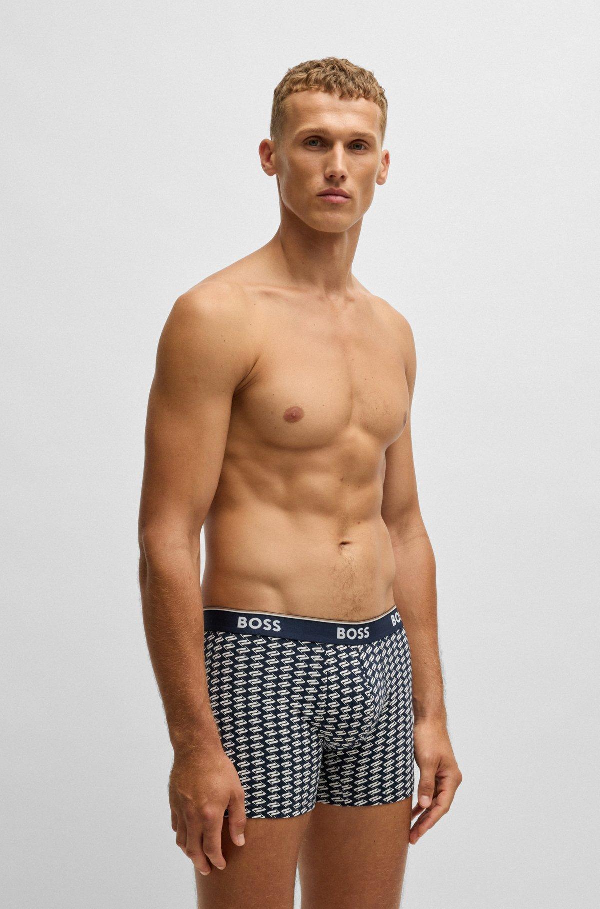 Three-pack of stretch cotton boxer briefs Product Image