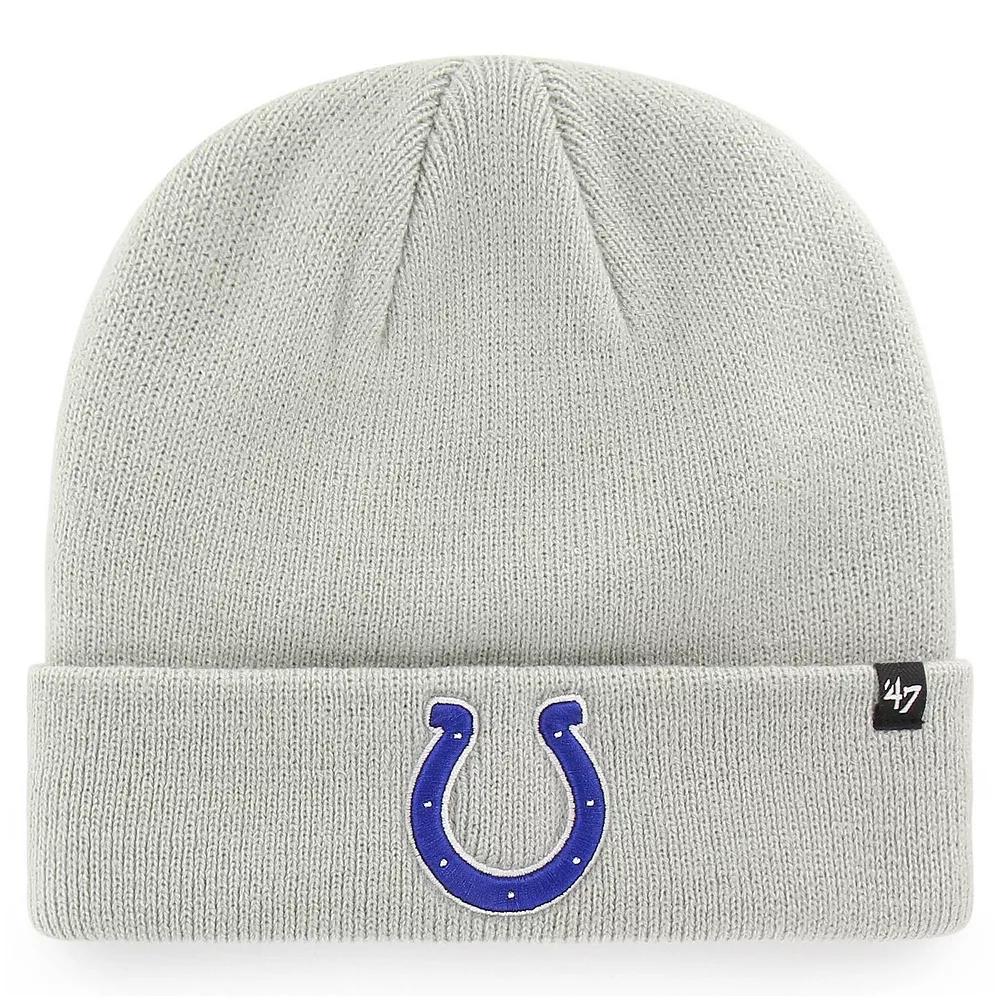 Men's '47 Gray Indianapolis Colts Secondary Basic Cuffed Knit Hat, Grey Product Image