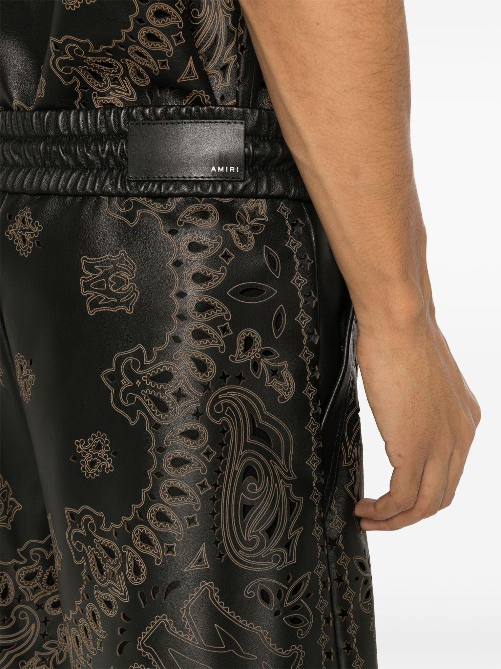 bandana leather shorts Product Image