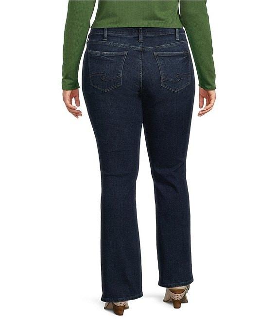 Silver Jeans Co. Plus Size Elyse Mid-Rise Slim Bootcut Jeans Product Image