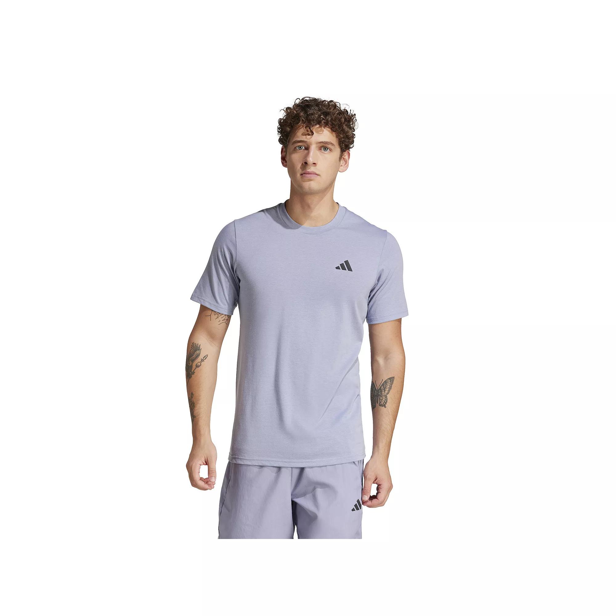 Men's adidas Train Essentials Feelready Training Tee, Size: Medium, Silver Violet Product Image