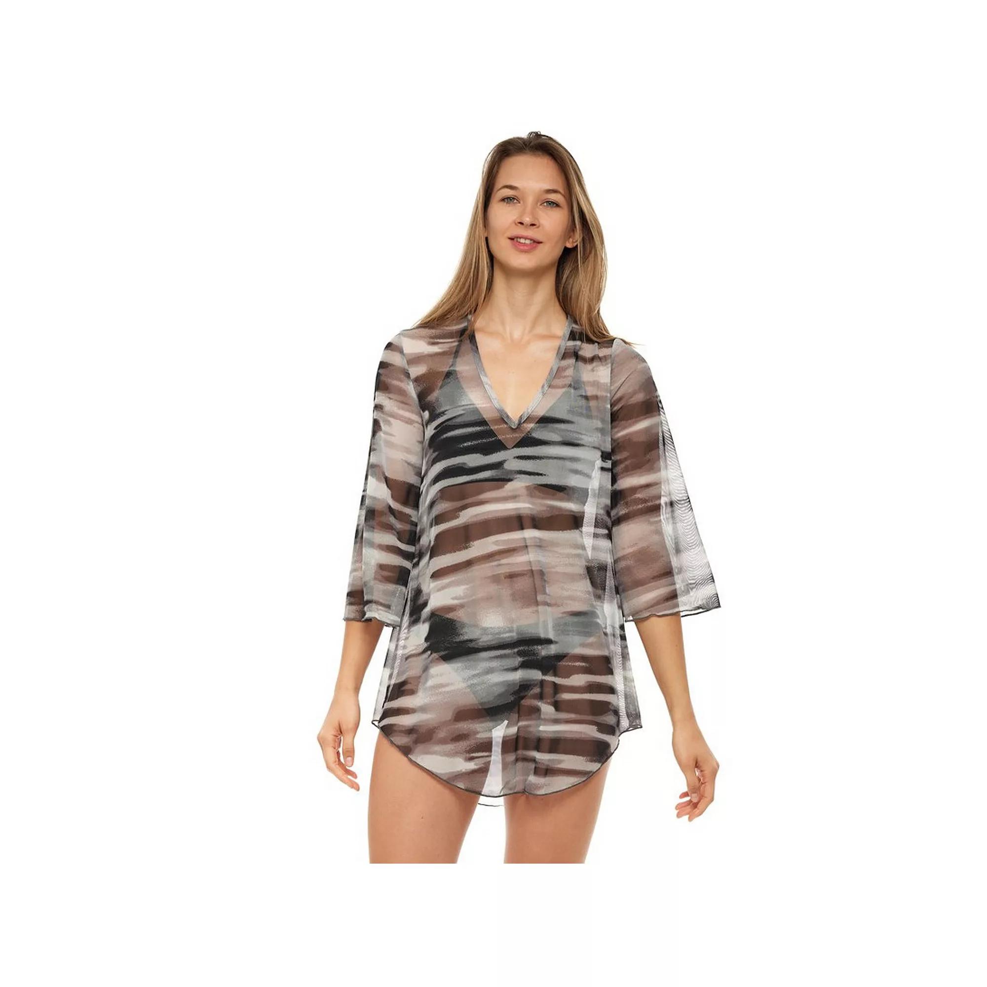 Women's Jordan Taylor Printed Mesh Tunic Swim Cover-Up,  Product Image