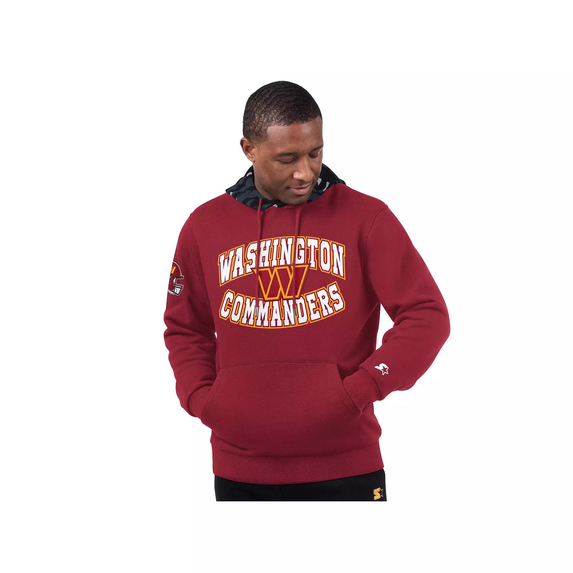 Men's Starter Burgundy Washington Commanders Thursday Night Gridiron Pullover Hoodie, Size: Large, Wft Med Re Product Image