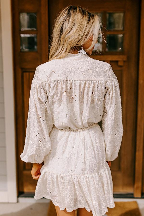 Cityscape Charm Eyelet Mini Dress Product Image