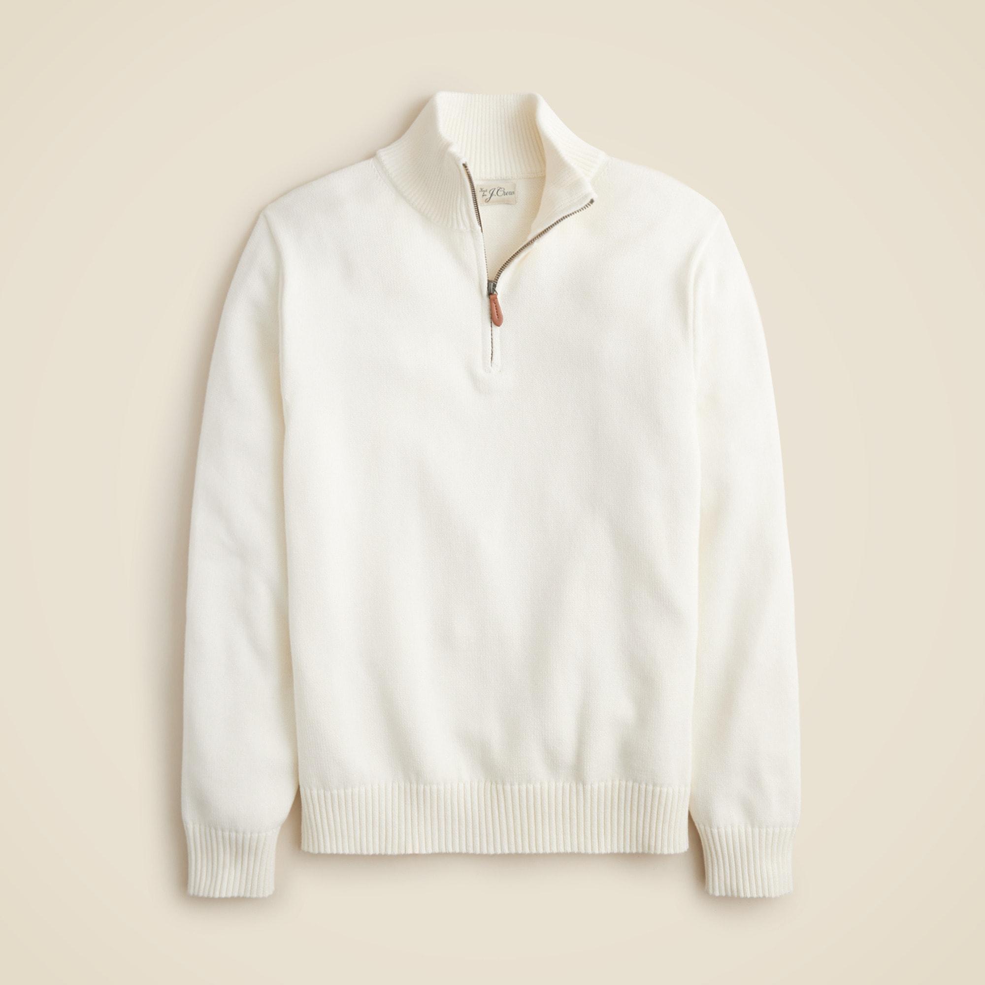 Heritage cotton half-zip sweater Product Image