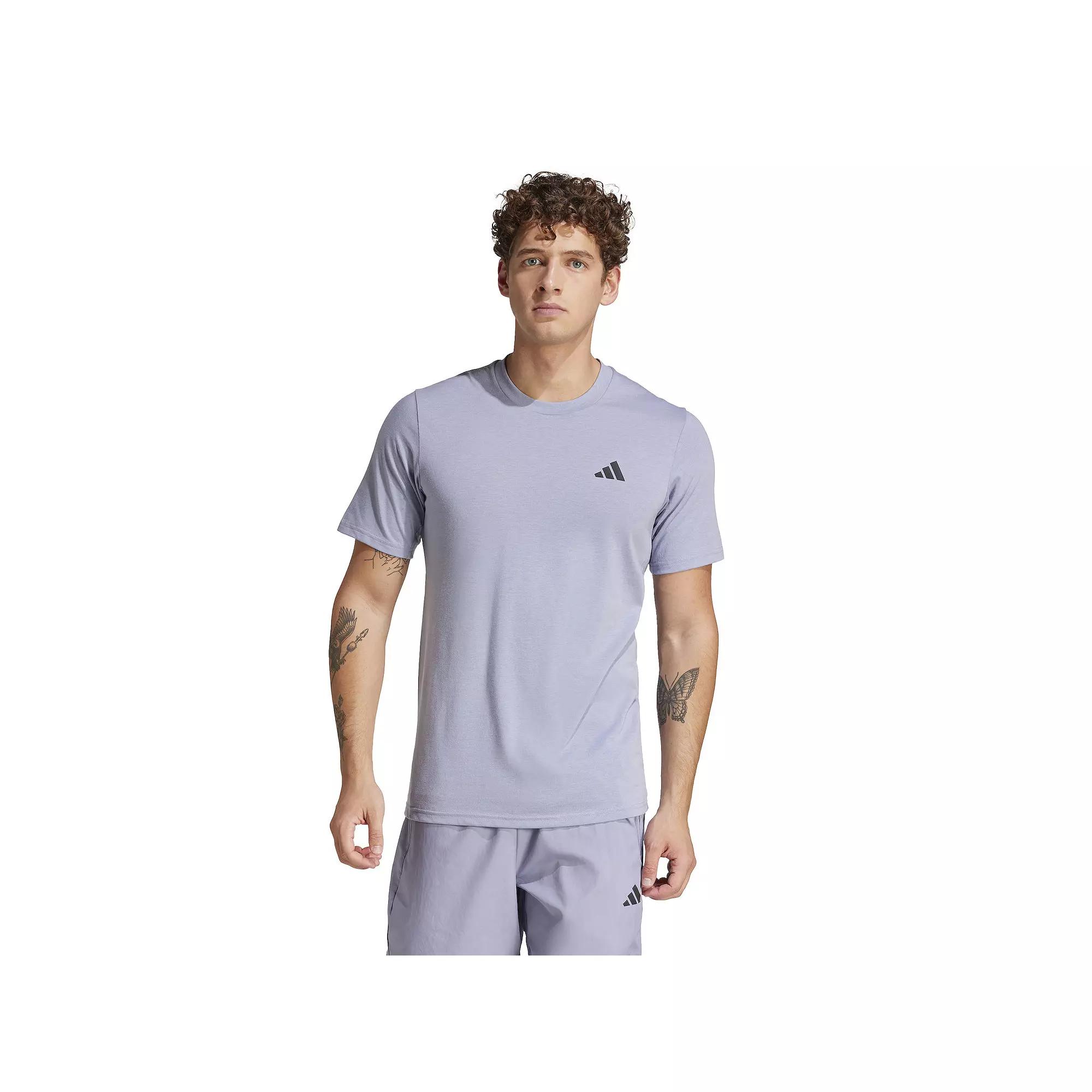 Men's adidas Train Essentials Feelready Training Tee, Size: Medium, Silver Violet Product Image