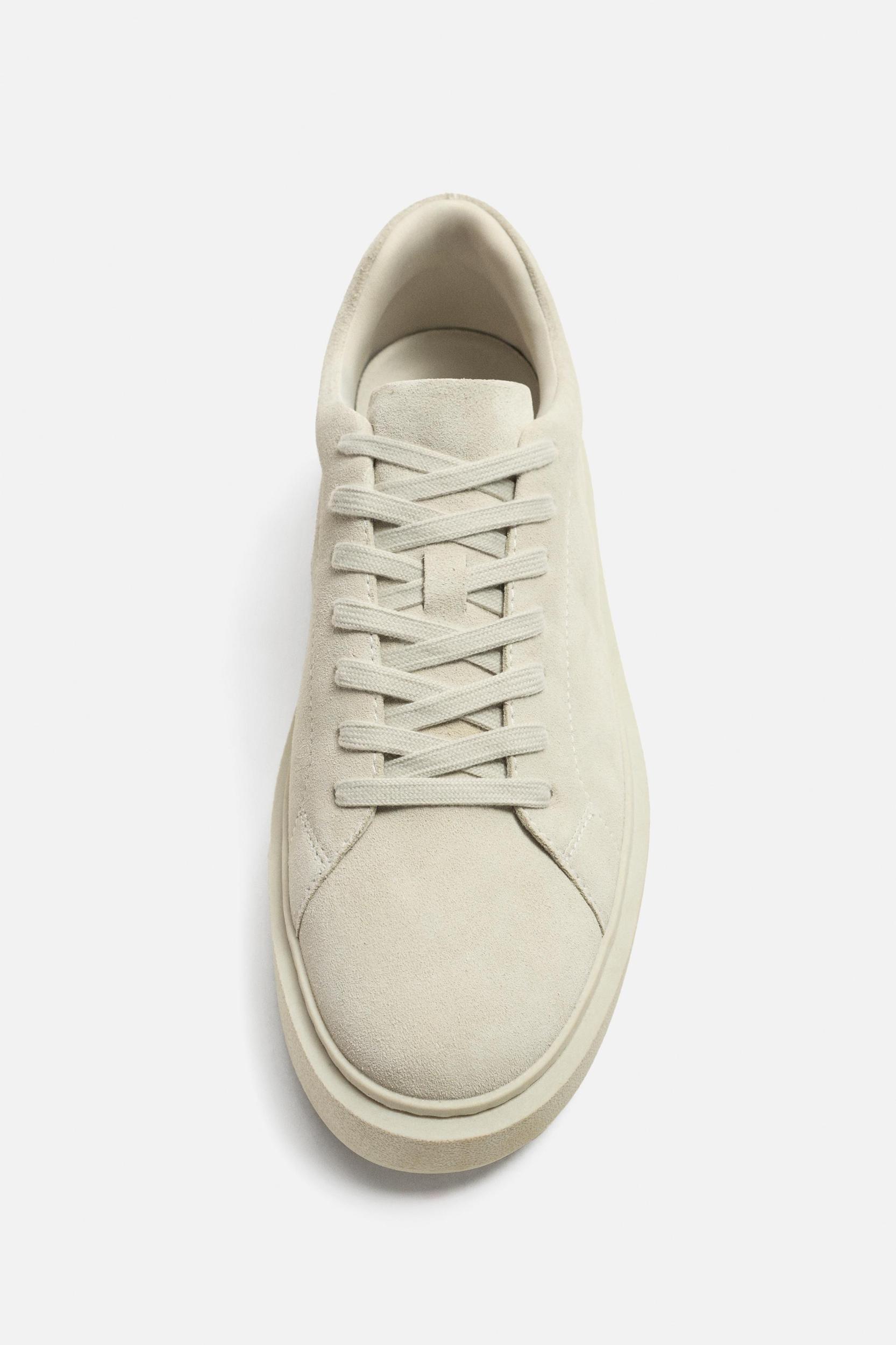 THICK SOLE LEATHER SNEAKERS Product Image