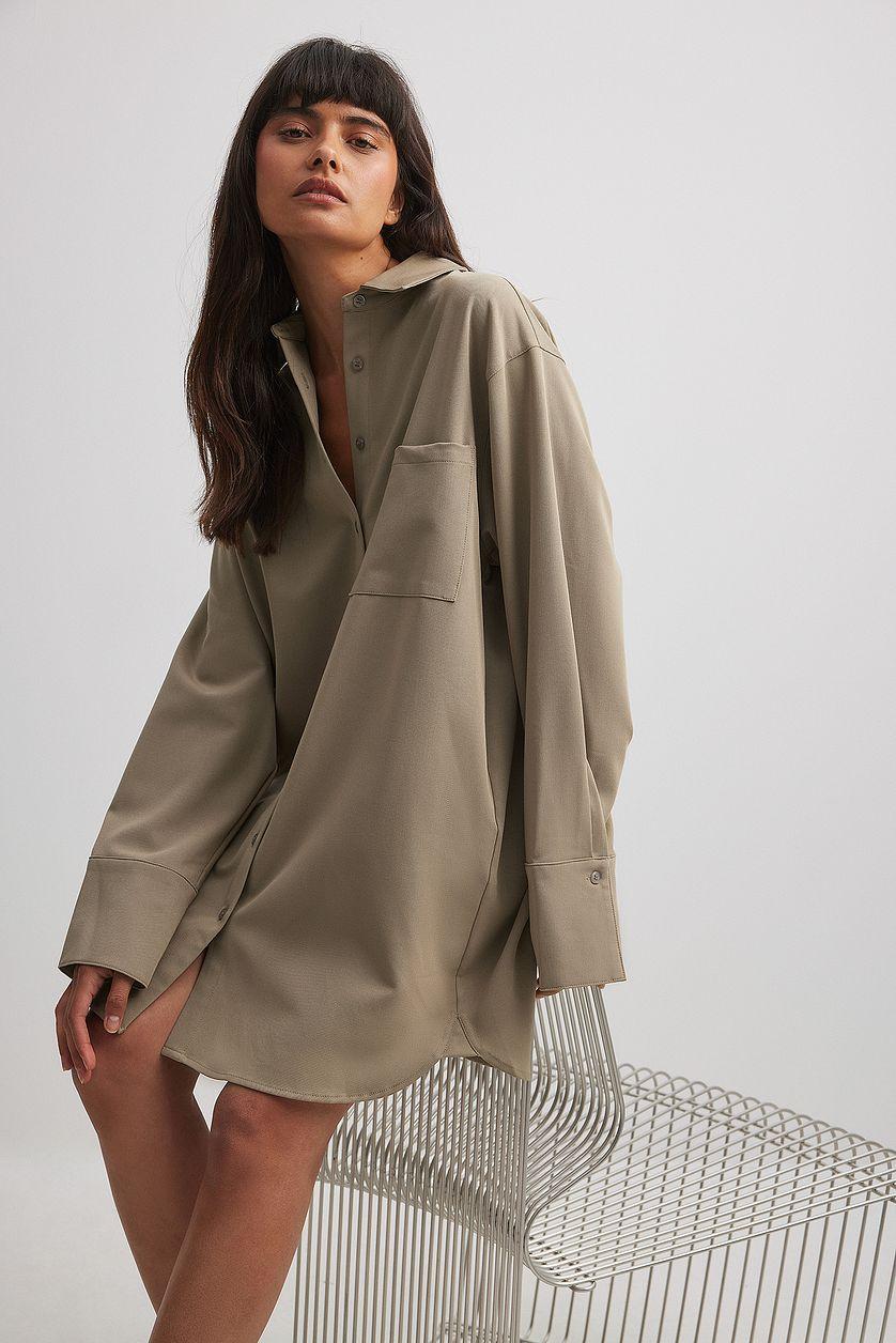 Oversized Shirt Dress Product Image