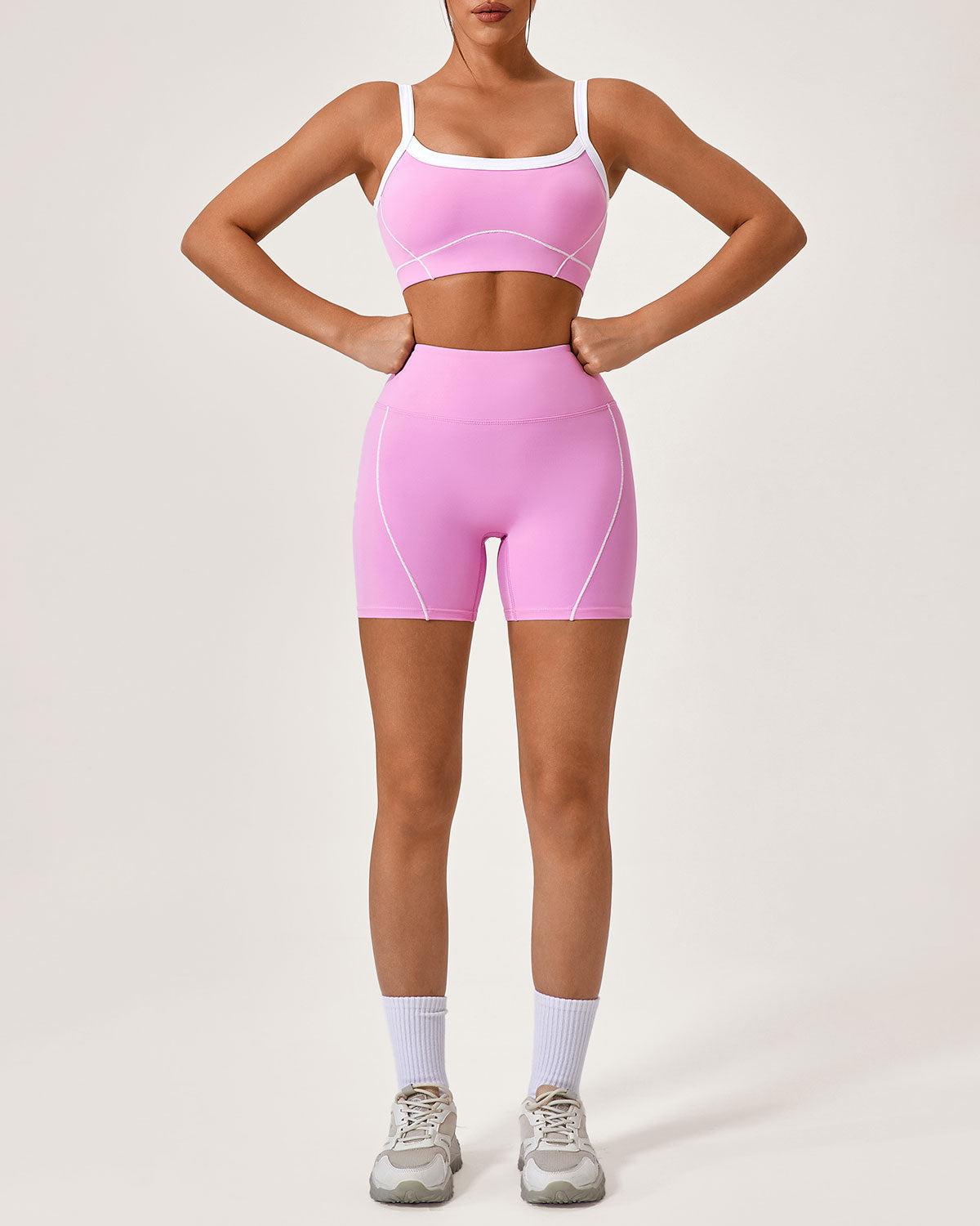 Pink High Stretch Yoga Pants Product Image
