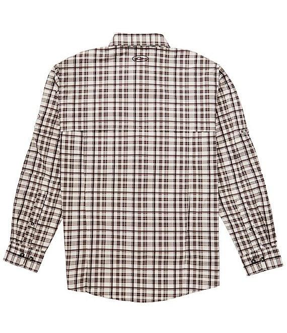 Drake Clothing Co. Hunter Creek Window Pane Plaid Performance Stretch Long Sleeve Woven Shirt Product Image