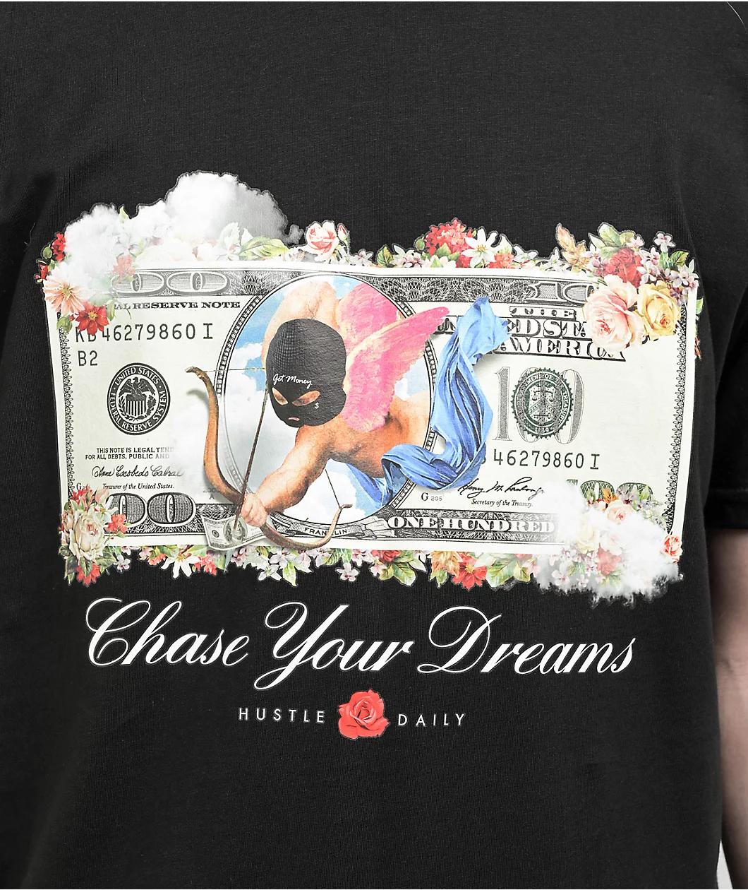 Hasta Muerte Chase Dream Dollar Black T-Shirt Product Image