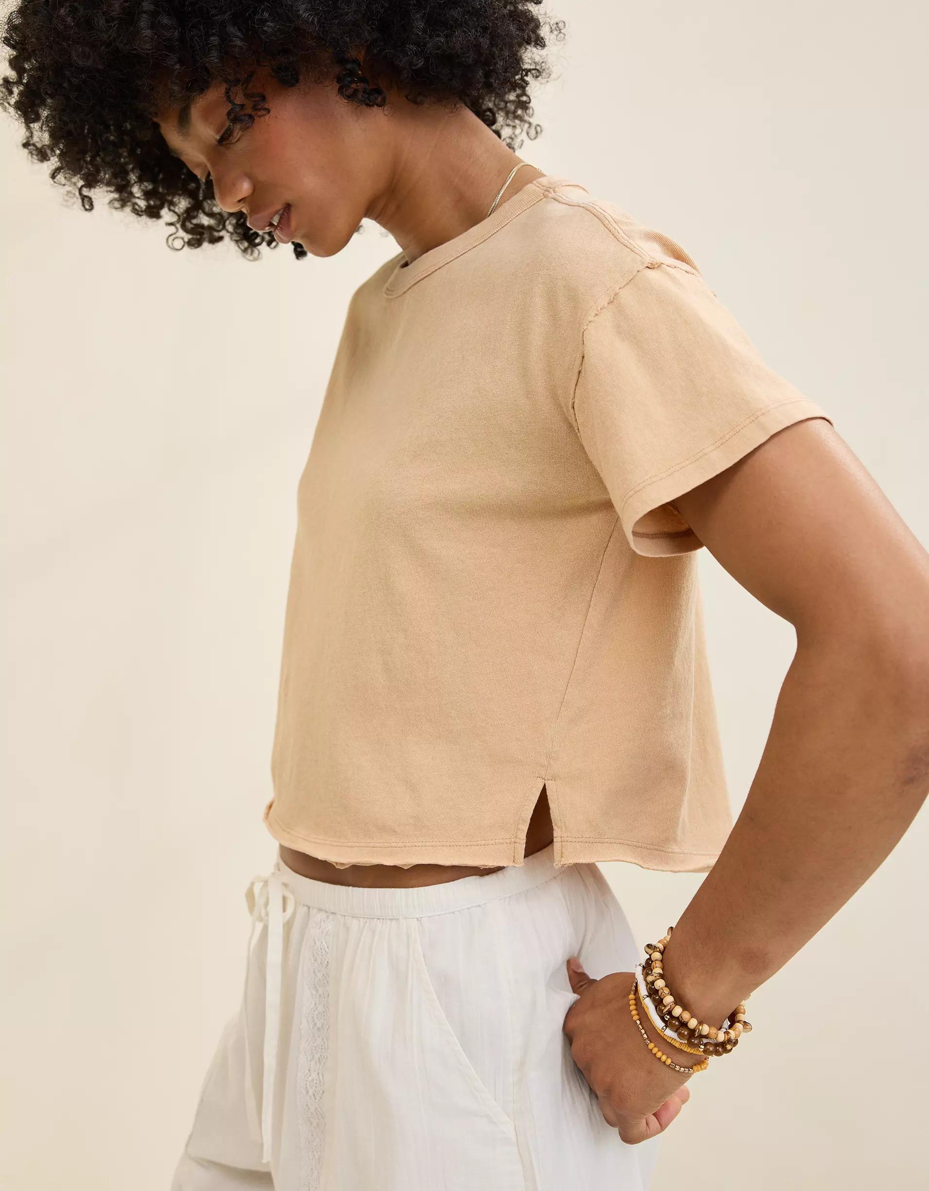 Aerie Summer Breeze Cropped T-Shirt Product Image