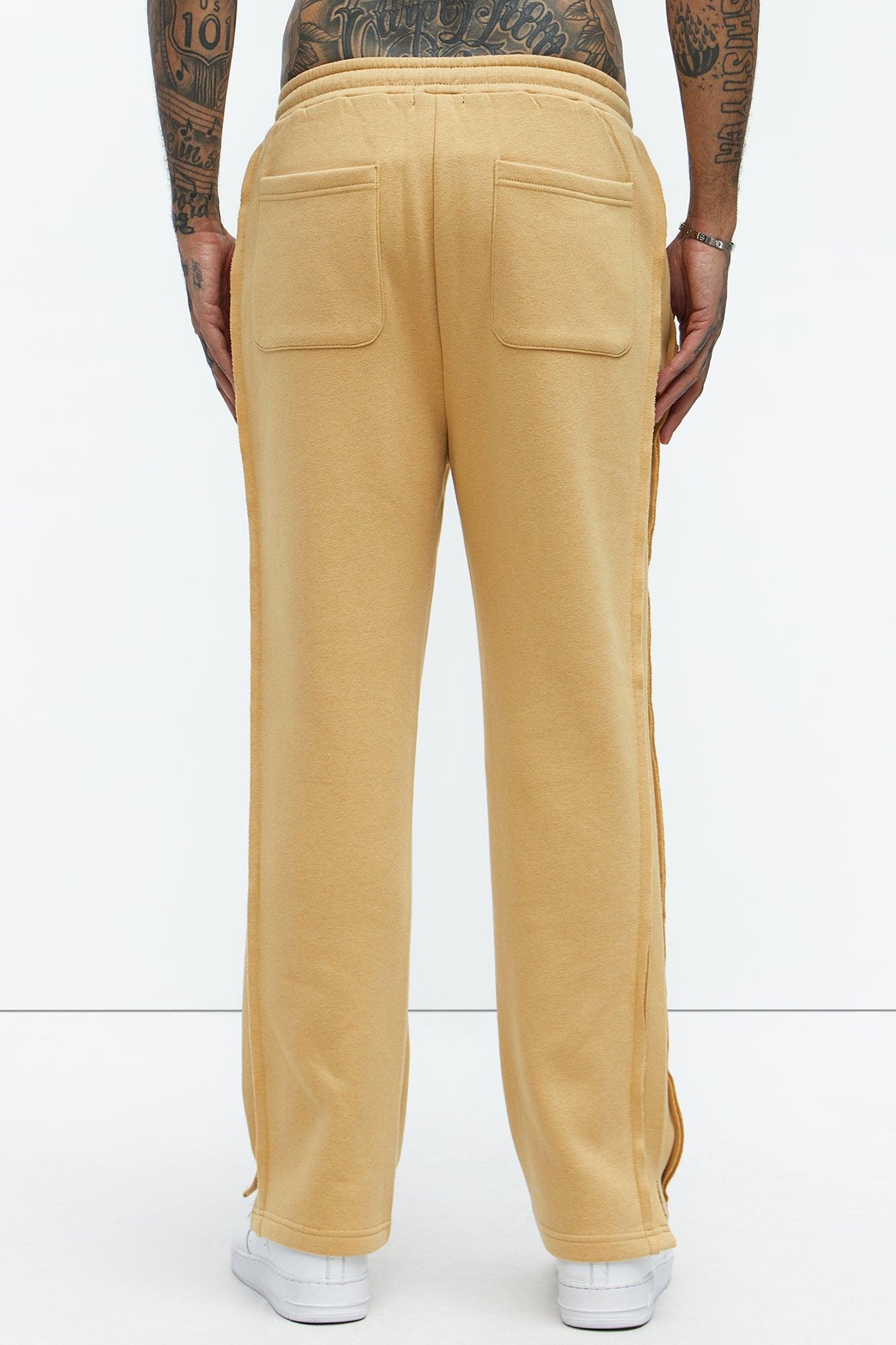 Tyson Douglas Frayed Sweatpants - Camel Product Image