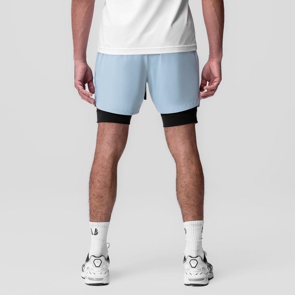 0865. Tetra-Lite® 5" Liner Short - Light Sky "Wings"/Black Product Image