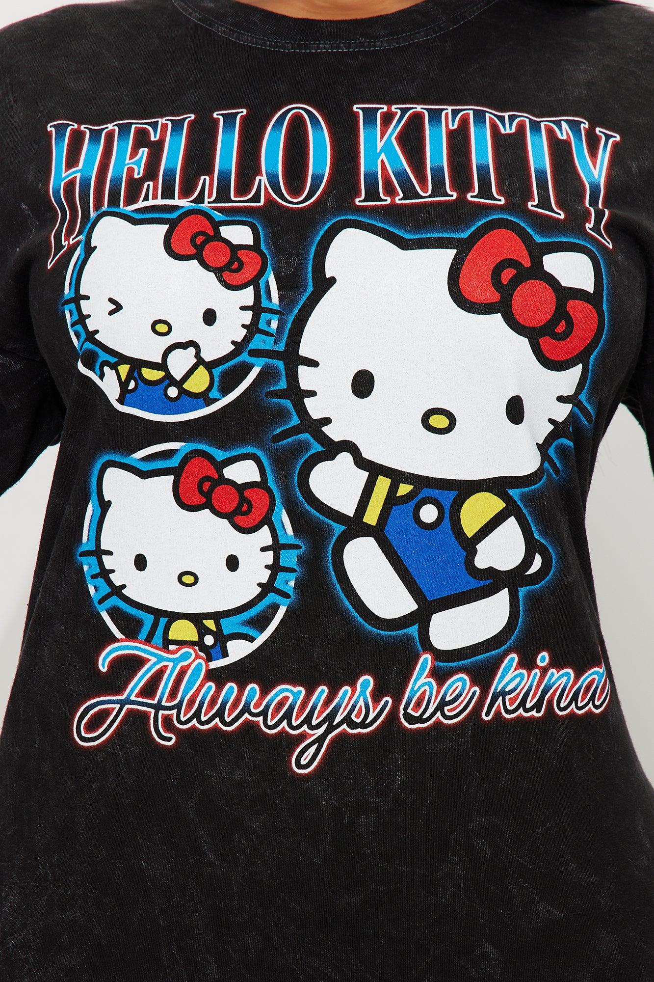 Hello Kitty Retro Washed Tee - Black Product Image