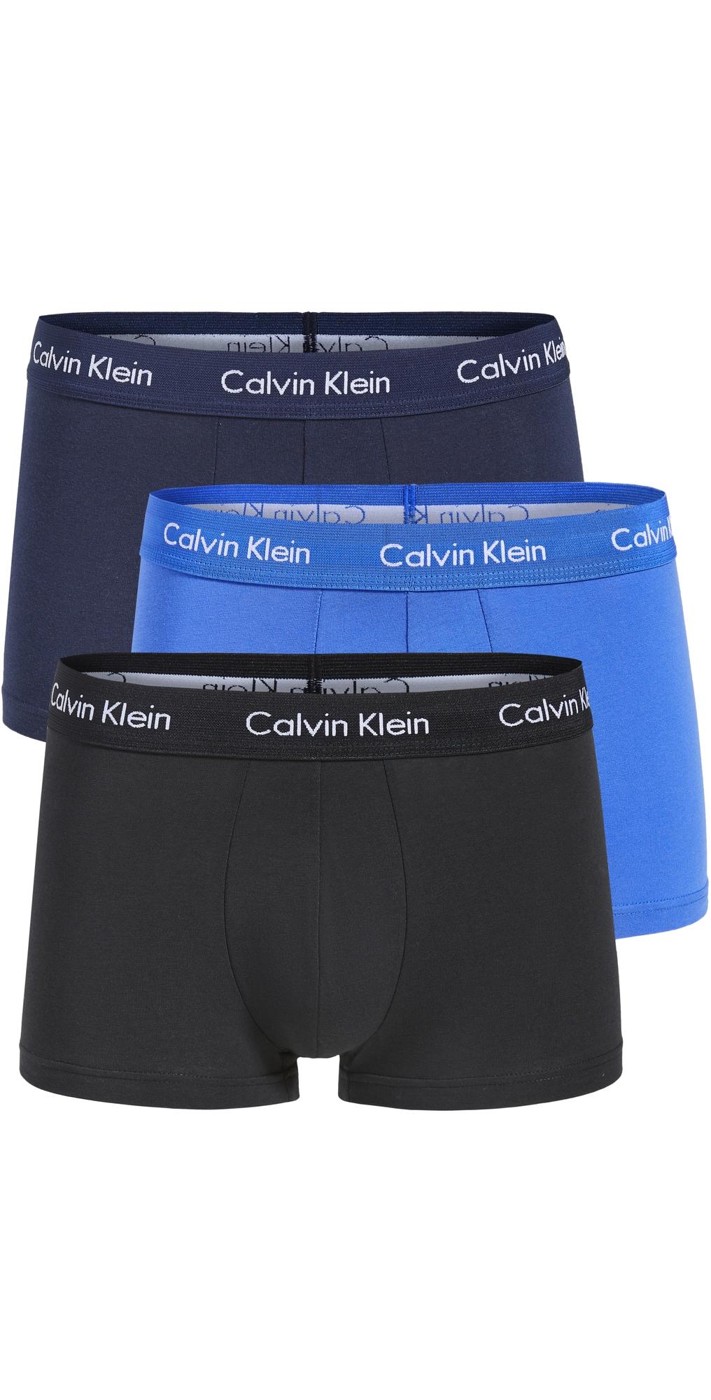 Calvin Klein Mens Cotton Stretch 3-Pack Low Rise Trunk Product Image