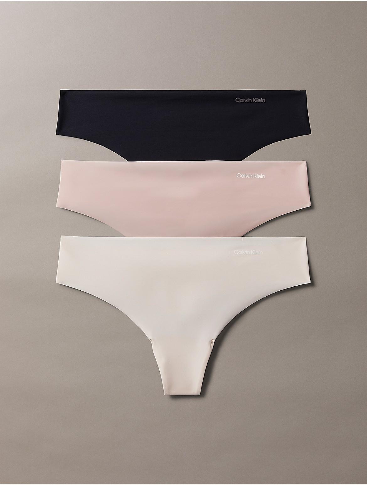 Women's Calvin Klein 3-pk. Invisibles Seamless Thong Panty Set QD3558,  Product Image