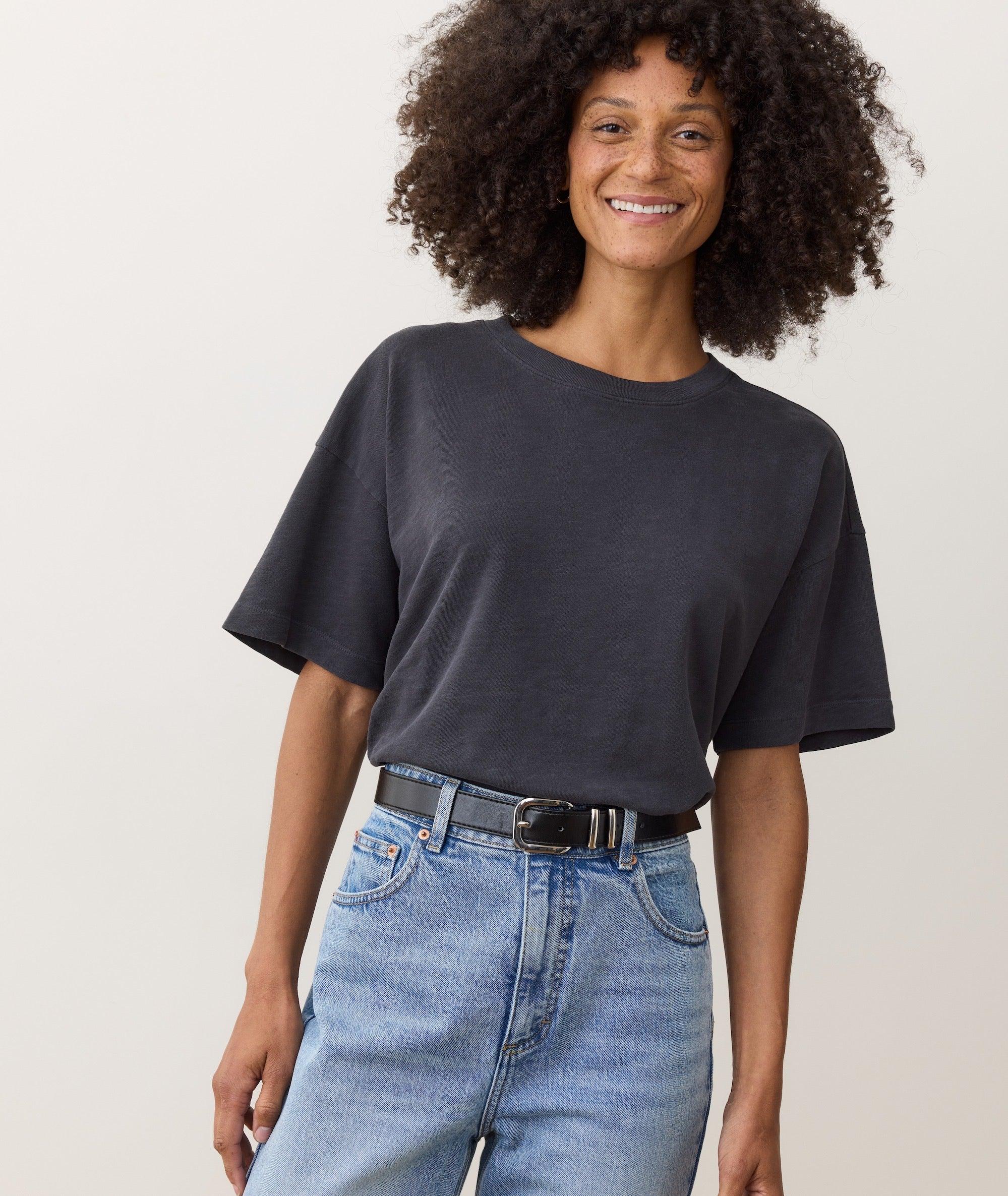 Sadie Vintage Slub Oversized Tee Product Image