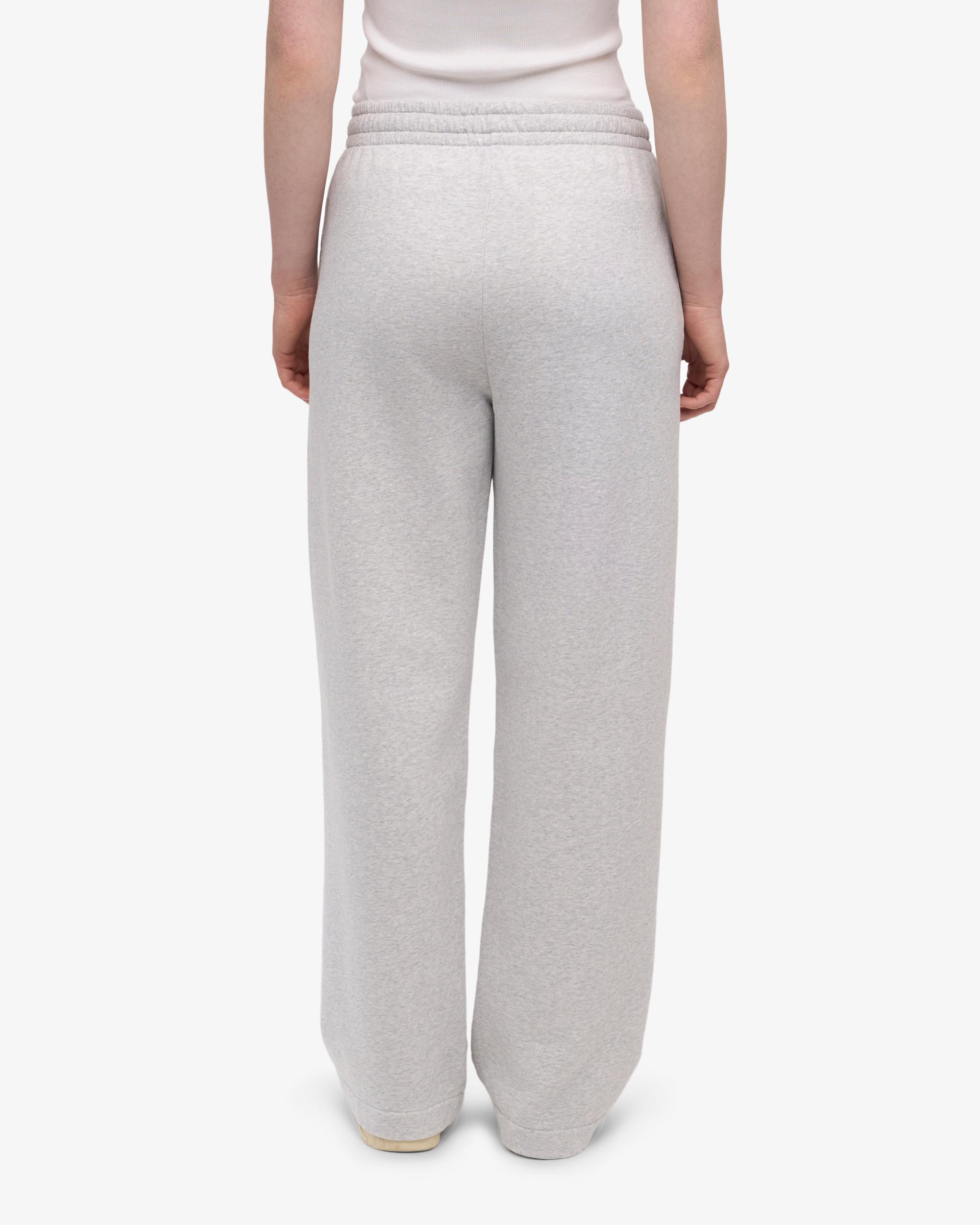 Organic Straight Leg Sweatpants - Snow Melange Product Image