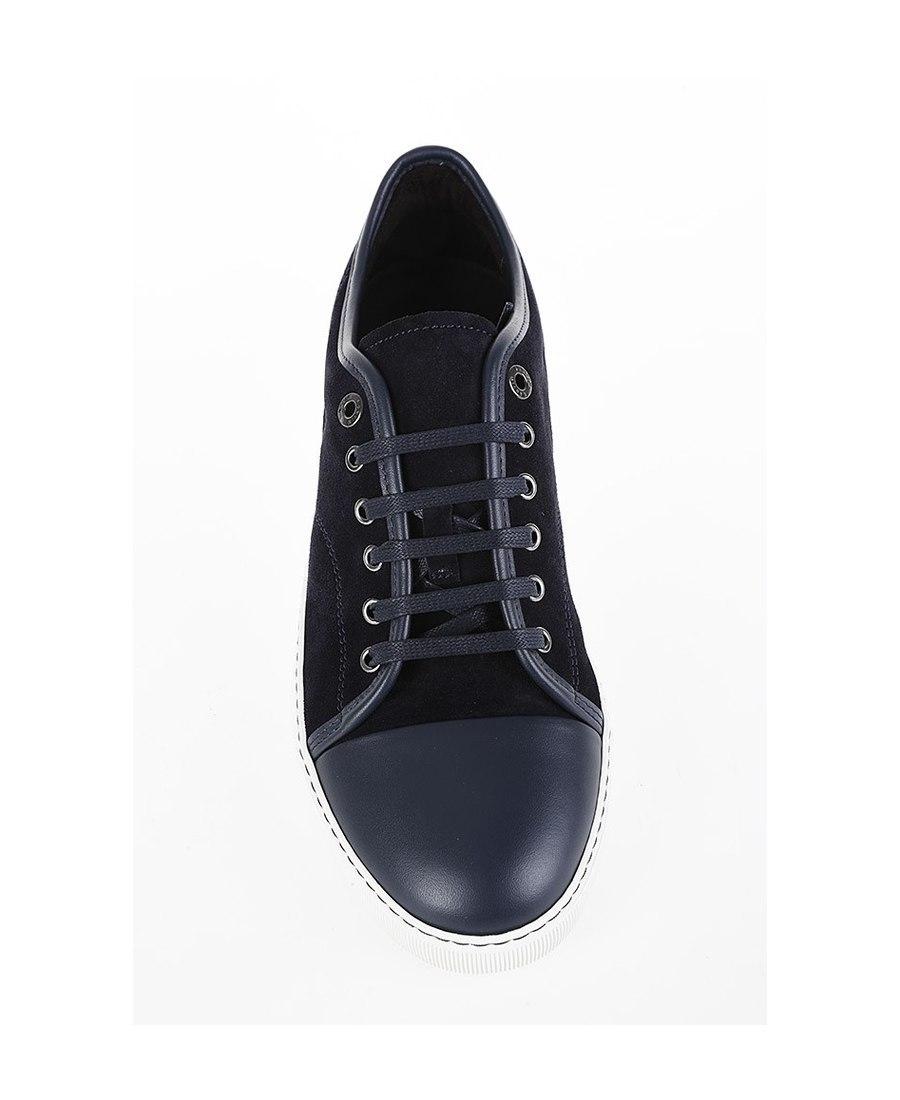 Black DBB1 Suede & Patent Leather Sneakers Product Image