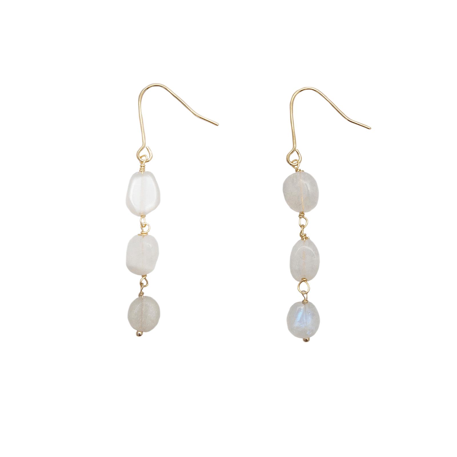 Moonstone Waterfall Earrings Product Image