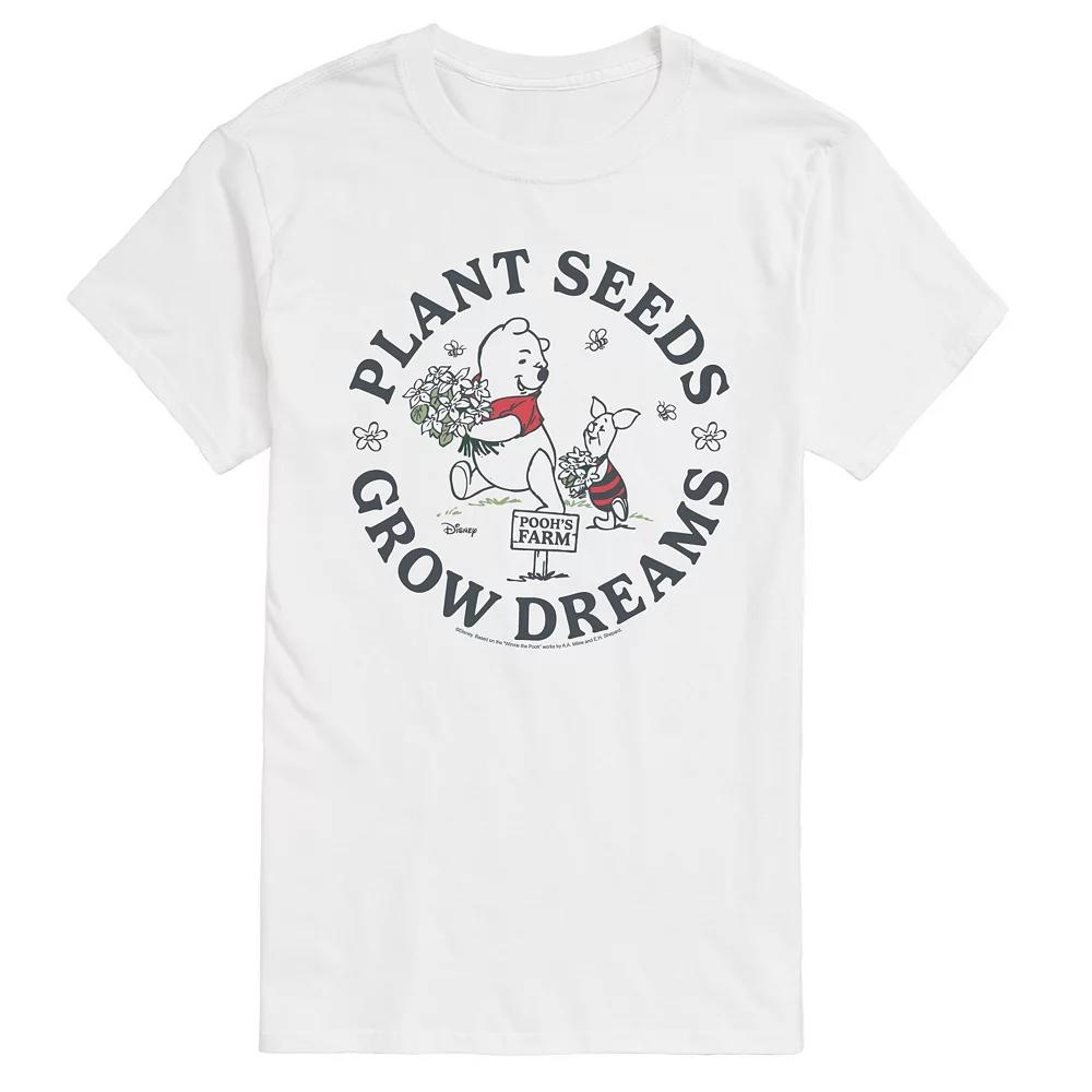Big & Tall Disney's Winnie The Pooh Grow Dreams Graphic Tee, Men's,  Product Image