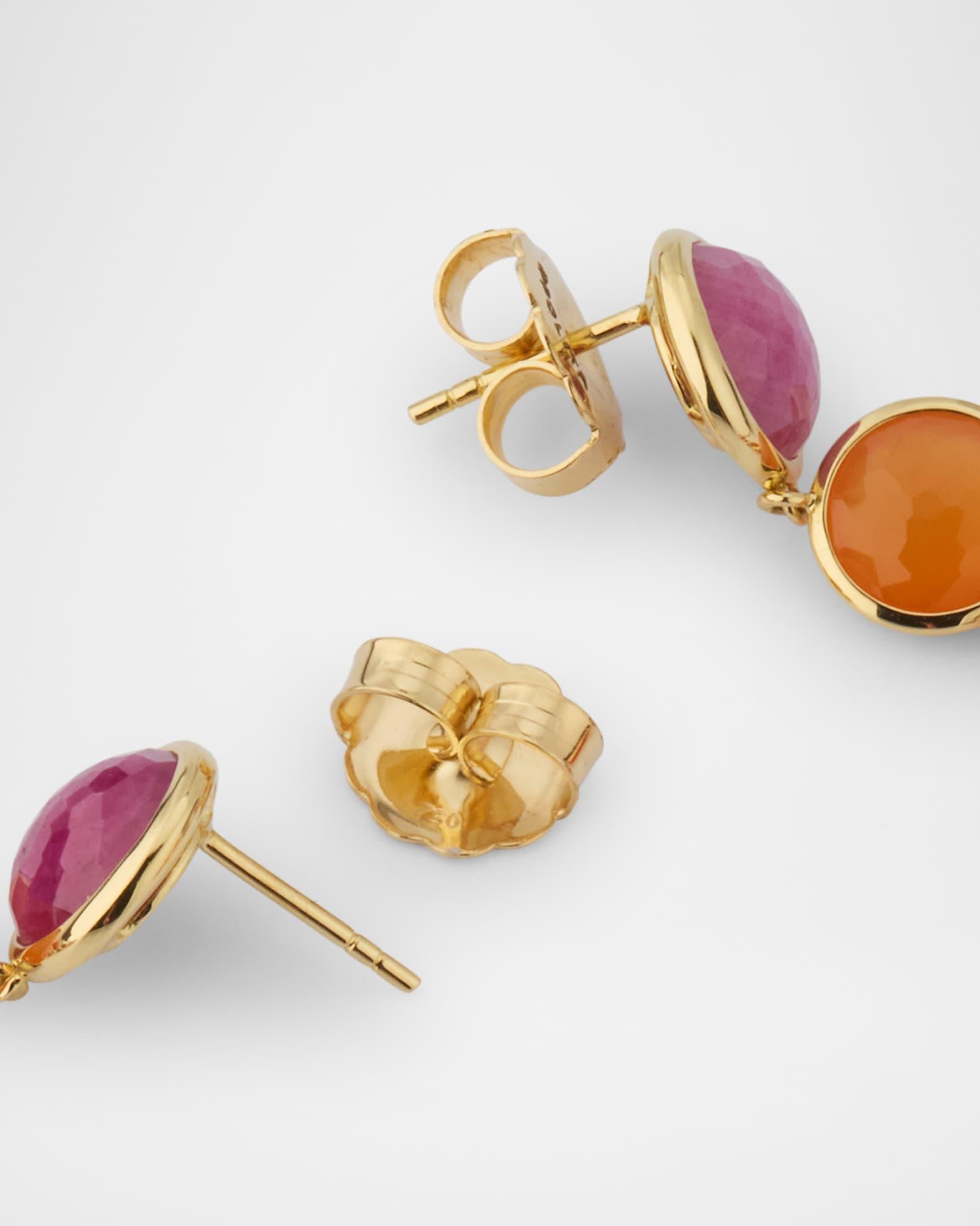 Lollipop 18K Yellow Gold 7-Stone Chandelier Drop Earrings Product Image