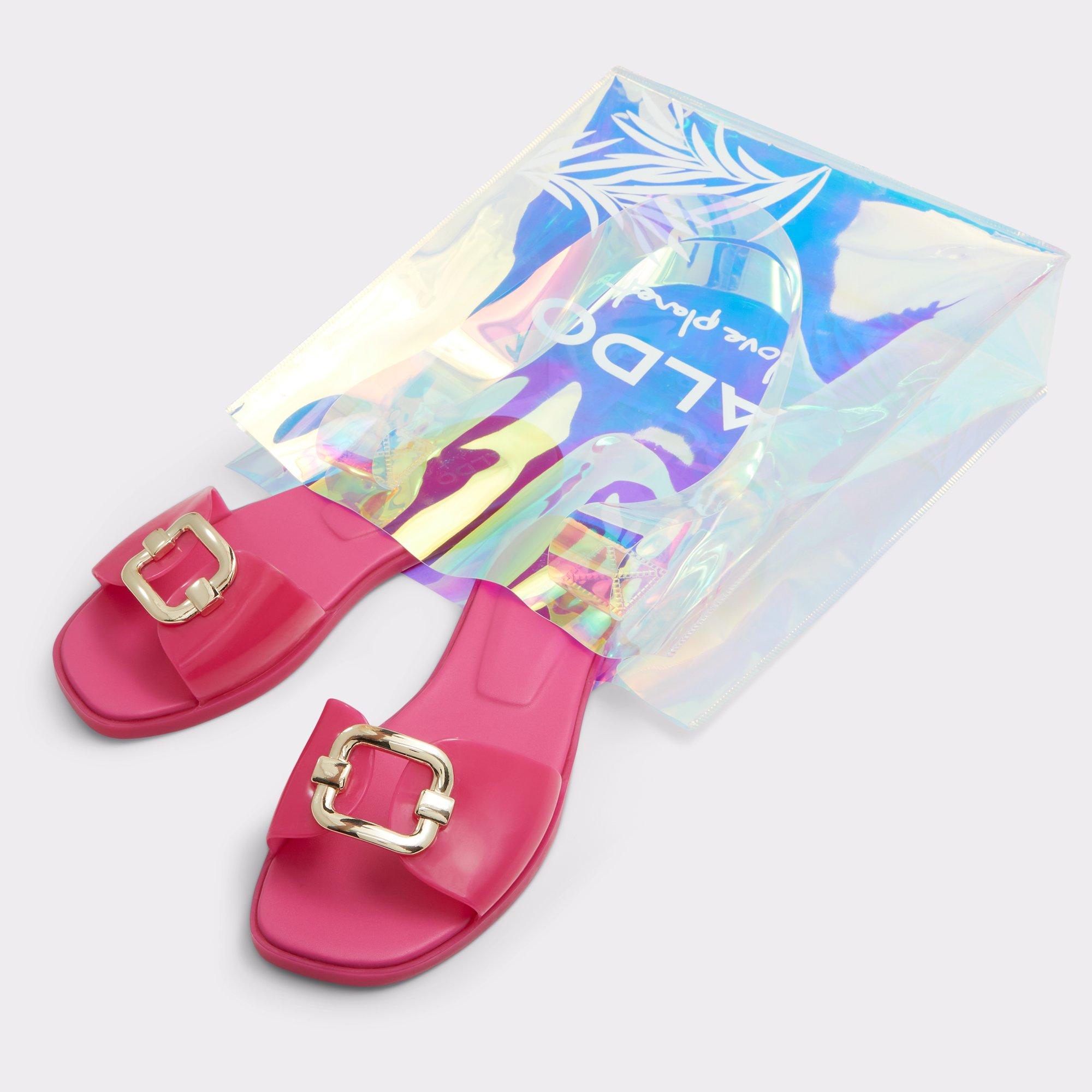 Jellyicious Bright Pink Women's Flat Sandals | ALDO US Product Image
