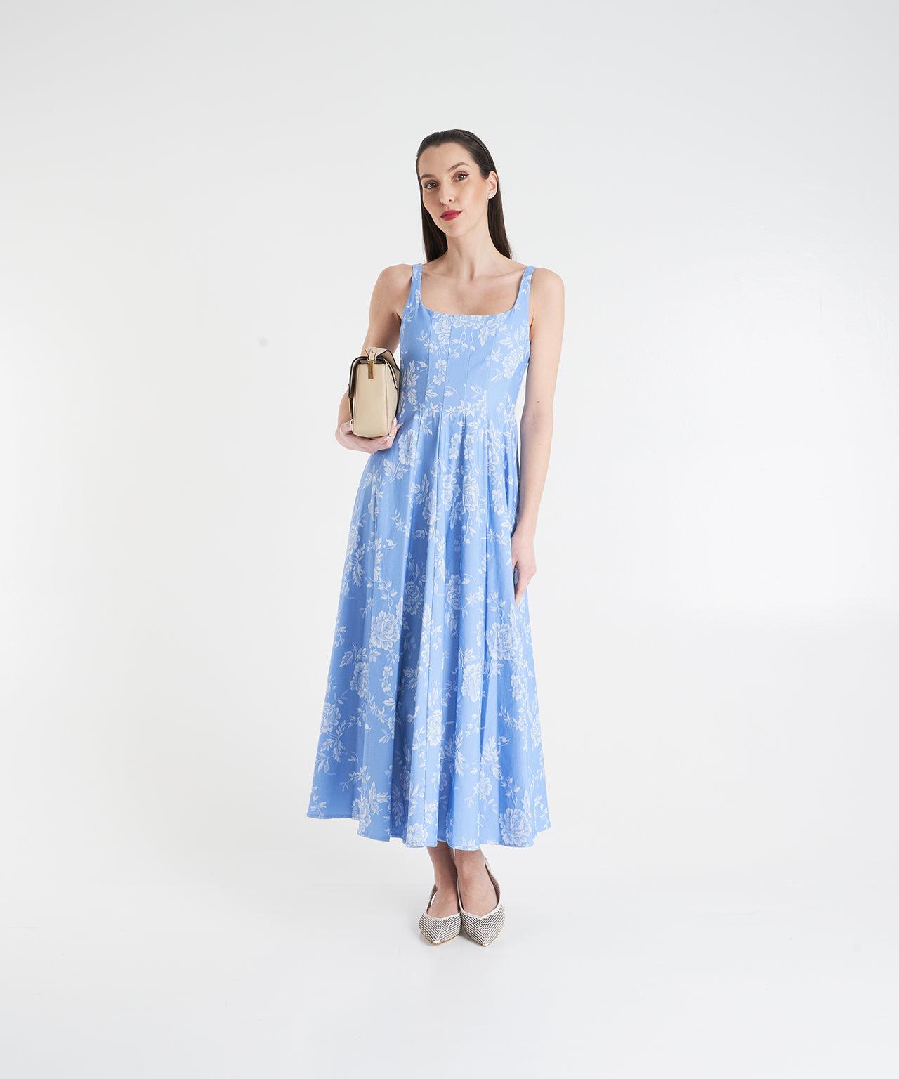 A-line dress with floral pattern Product Image