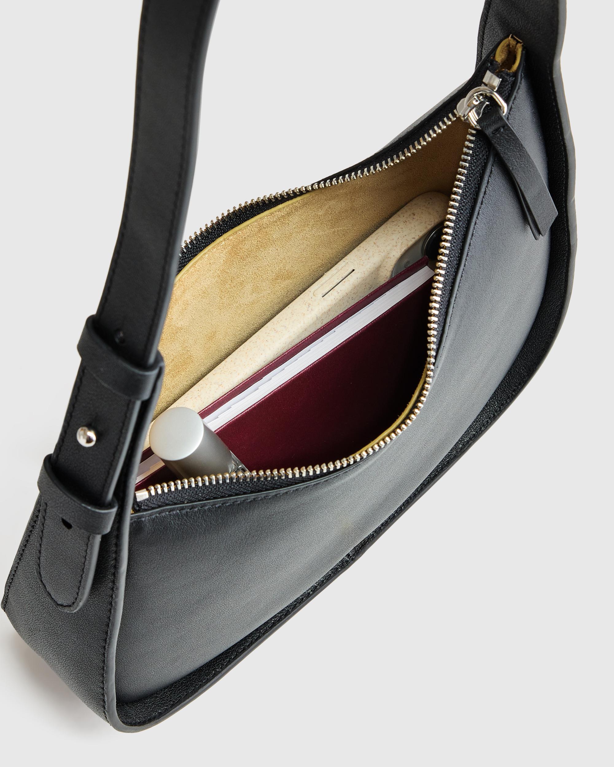 Quince | Women's Italian Leather Asymmetrical Mini Shoulder Bag Product Image