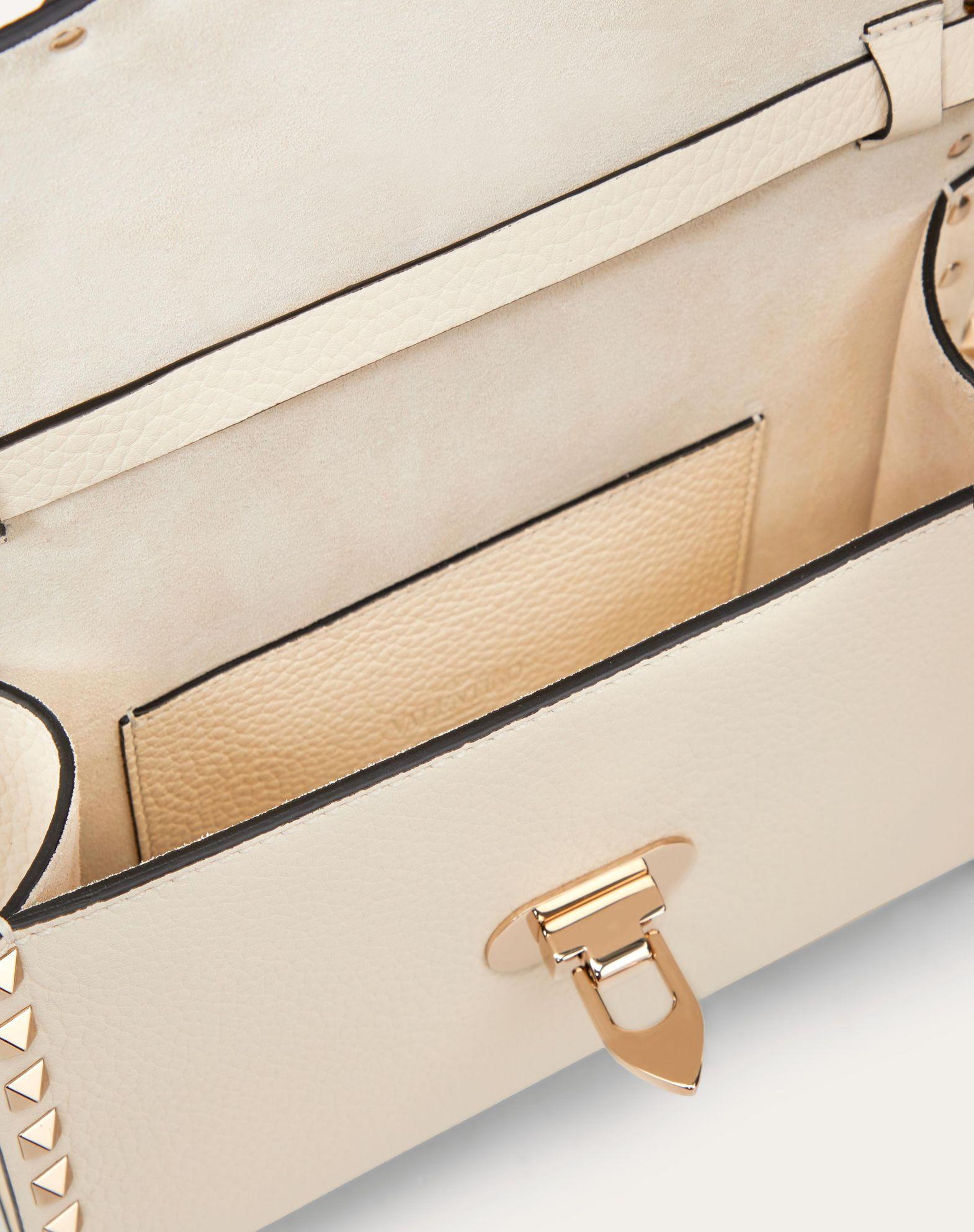 Small Rockstud Grainy Calfskin Crossbody Bag Product Image