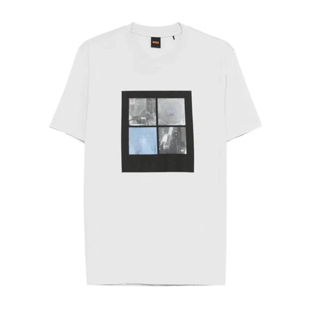HUGO BOSS Graphic-print T-shirt In White Product Image