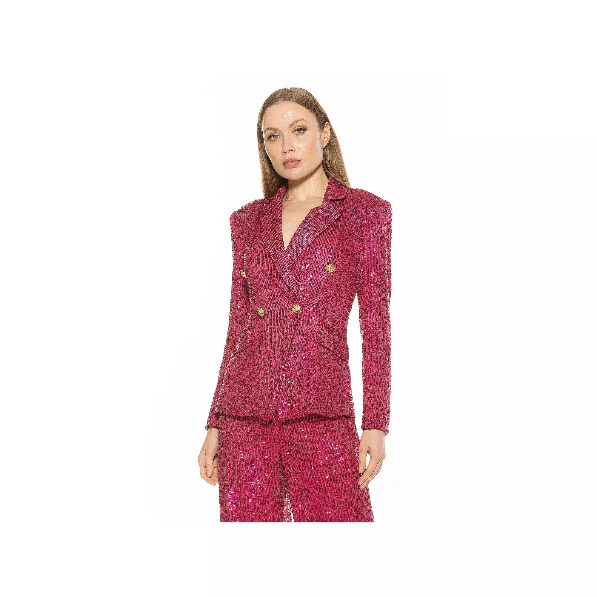 Women's ALEXIA ADMOR Abbi Longline Double Breasted Jacket,  Product Image
