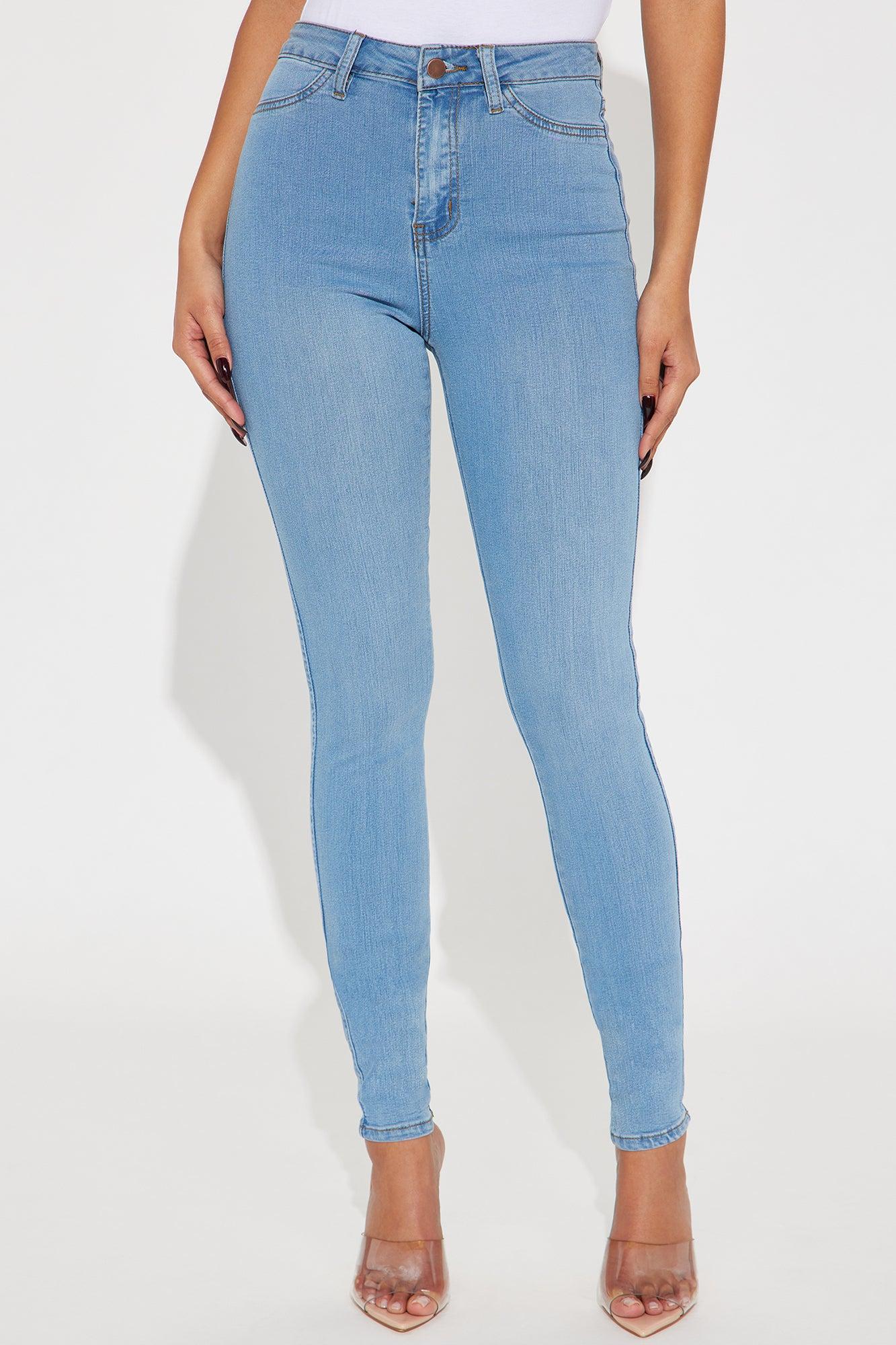 Tall Classic High Waist Skinny Jeans - Light Blue Wash Product Image