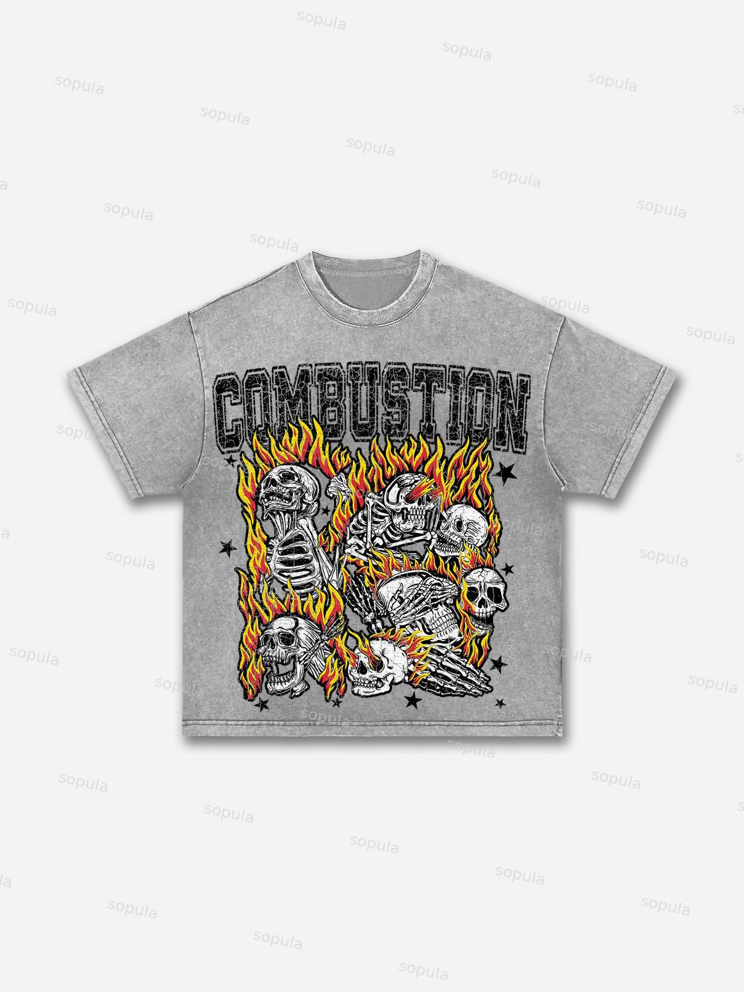 Men's Holy Prayer Vintage Graphic Washed T-Shirt Product Image