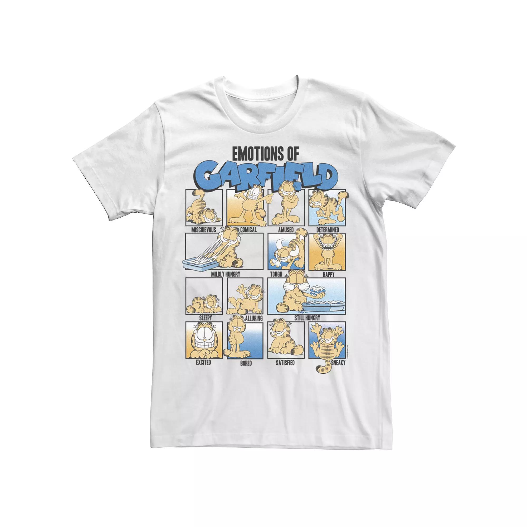 Men's Garfield Emotions Of Garfield Poster Tee,  Product Image
